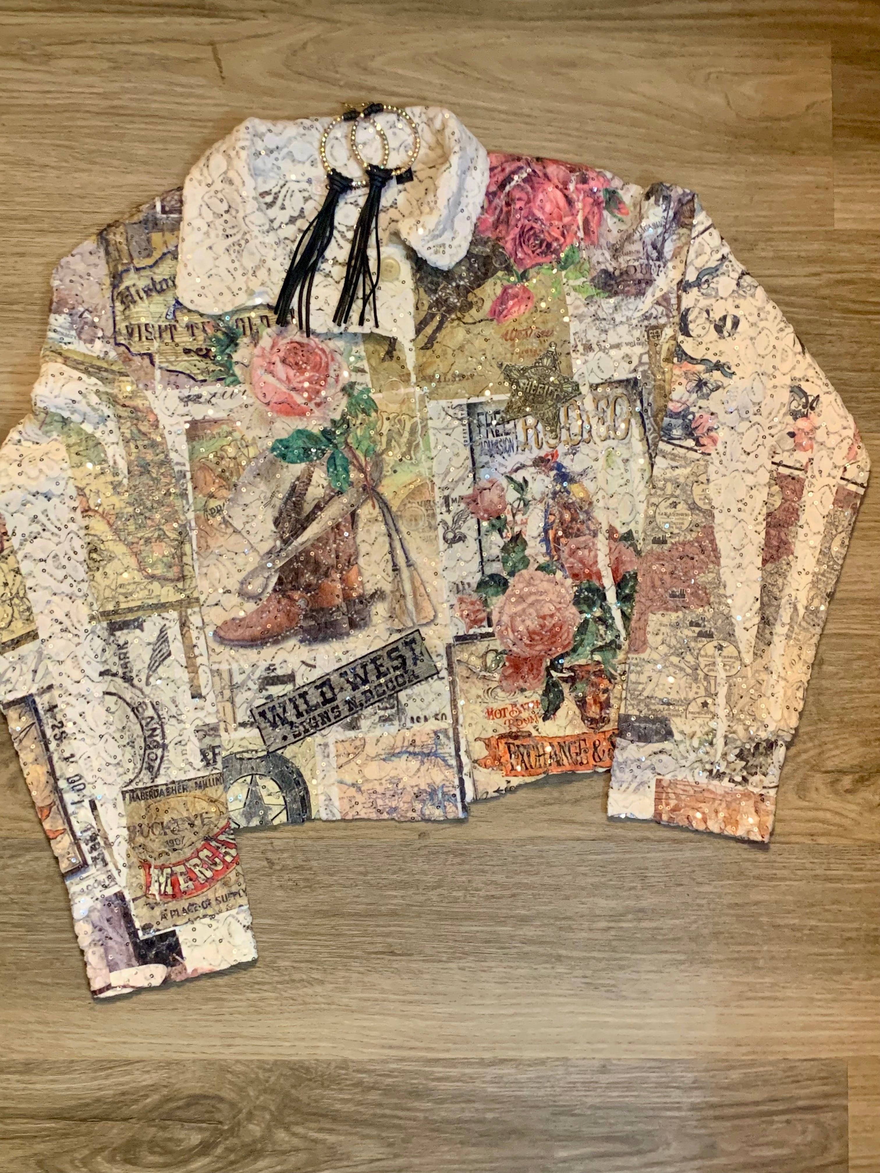 Lace Rodeo Jacket with Bling