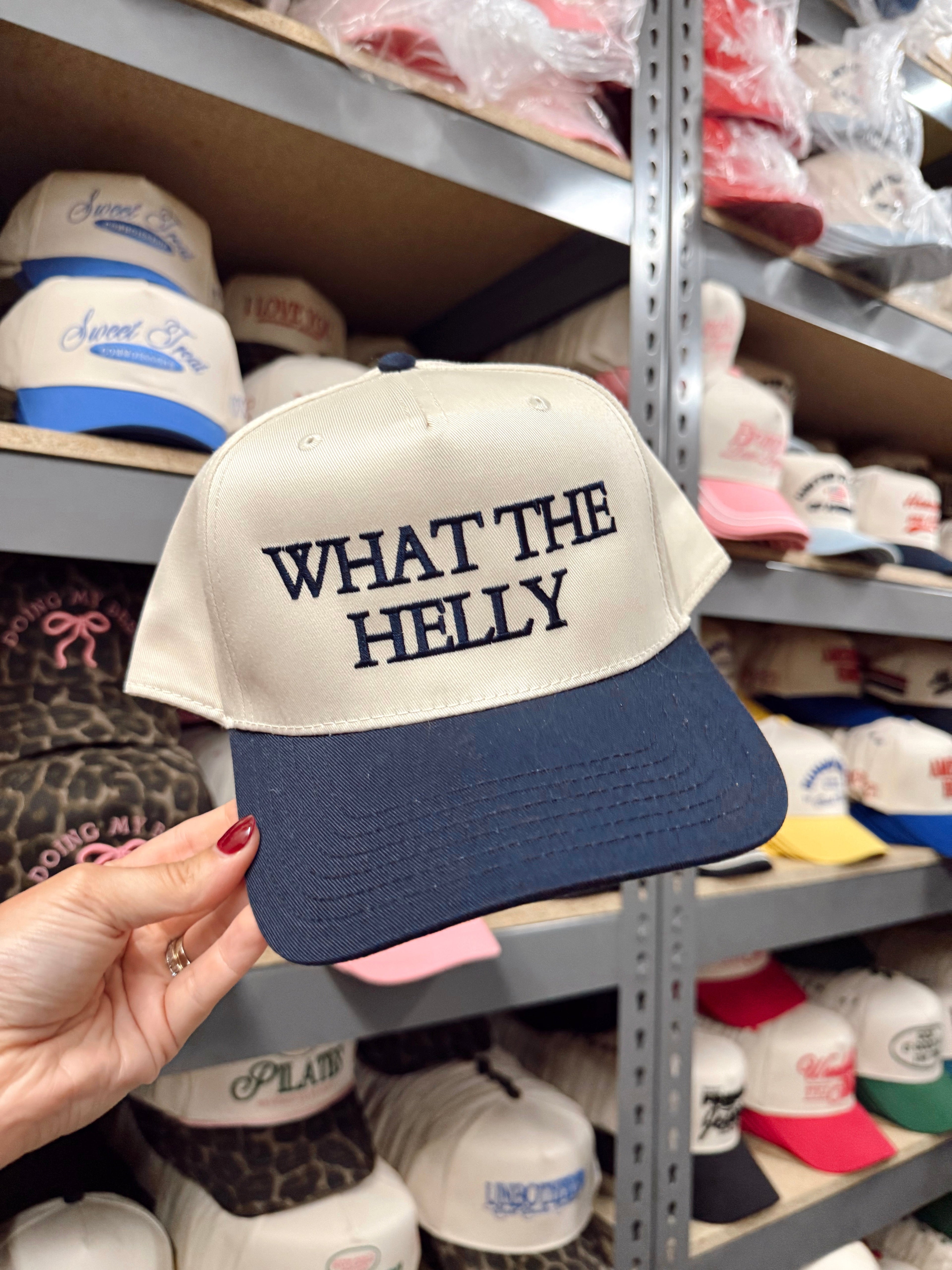 Hat What the Helly - Navy Vintage Trucker Hat