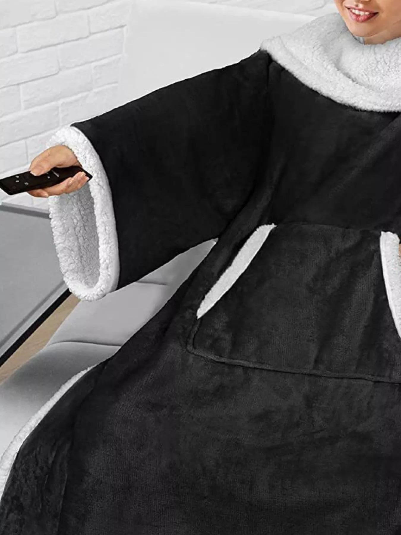 Oversized Wearable Blanket Hoodie Lounge Nightgown