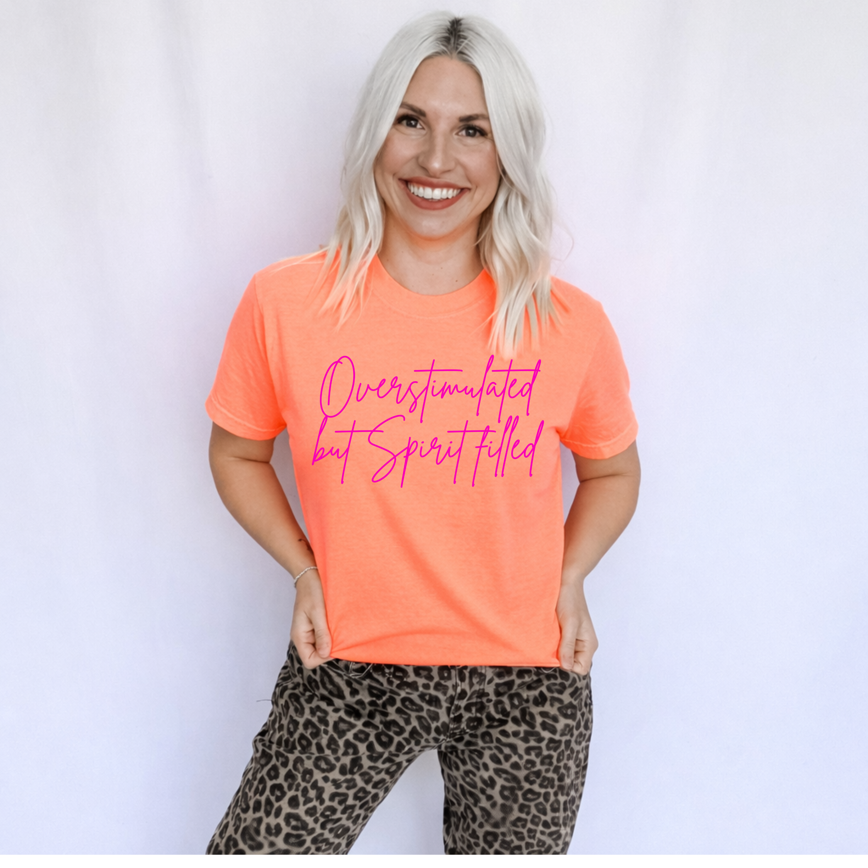 Overstimulated but Spirit Filled Graphic Tee