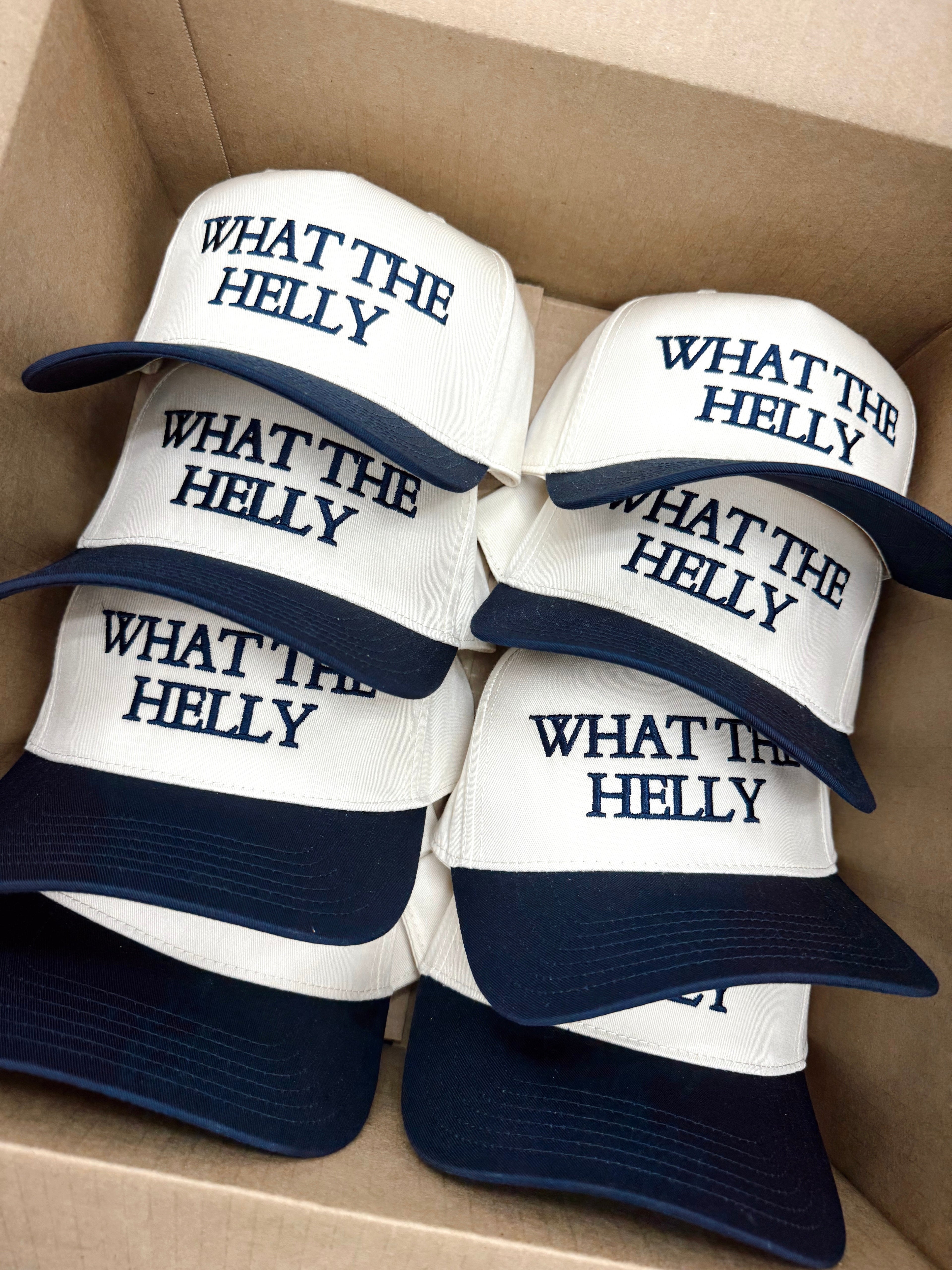 Hat What the Helly - Navy Vintage Trucker Hat