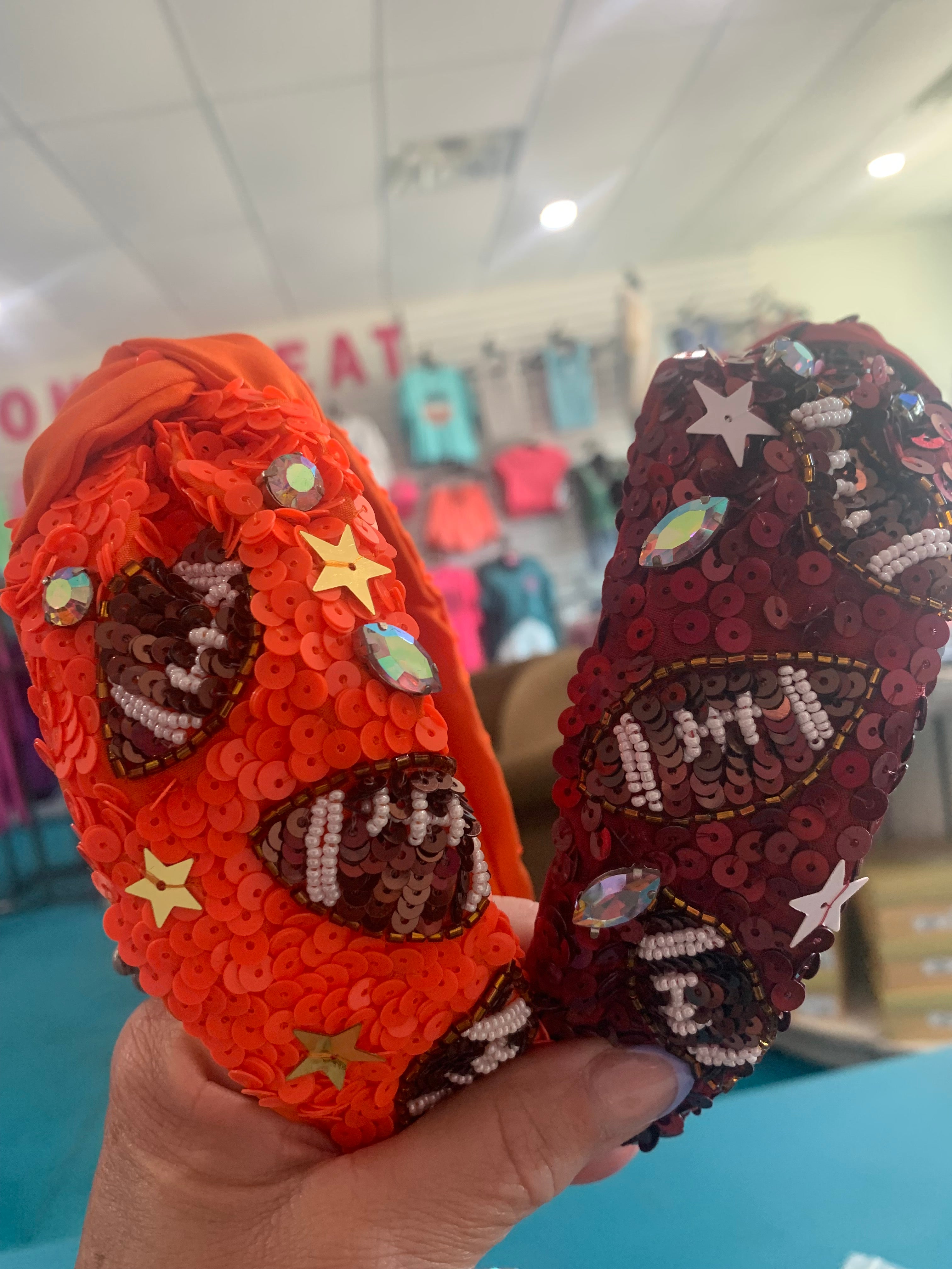 Sports headbands Sequin & Beaded Sport Headbands