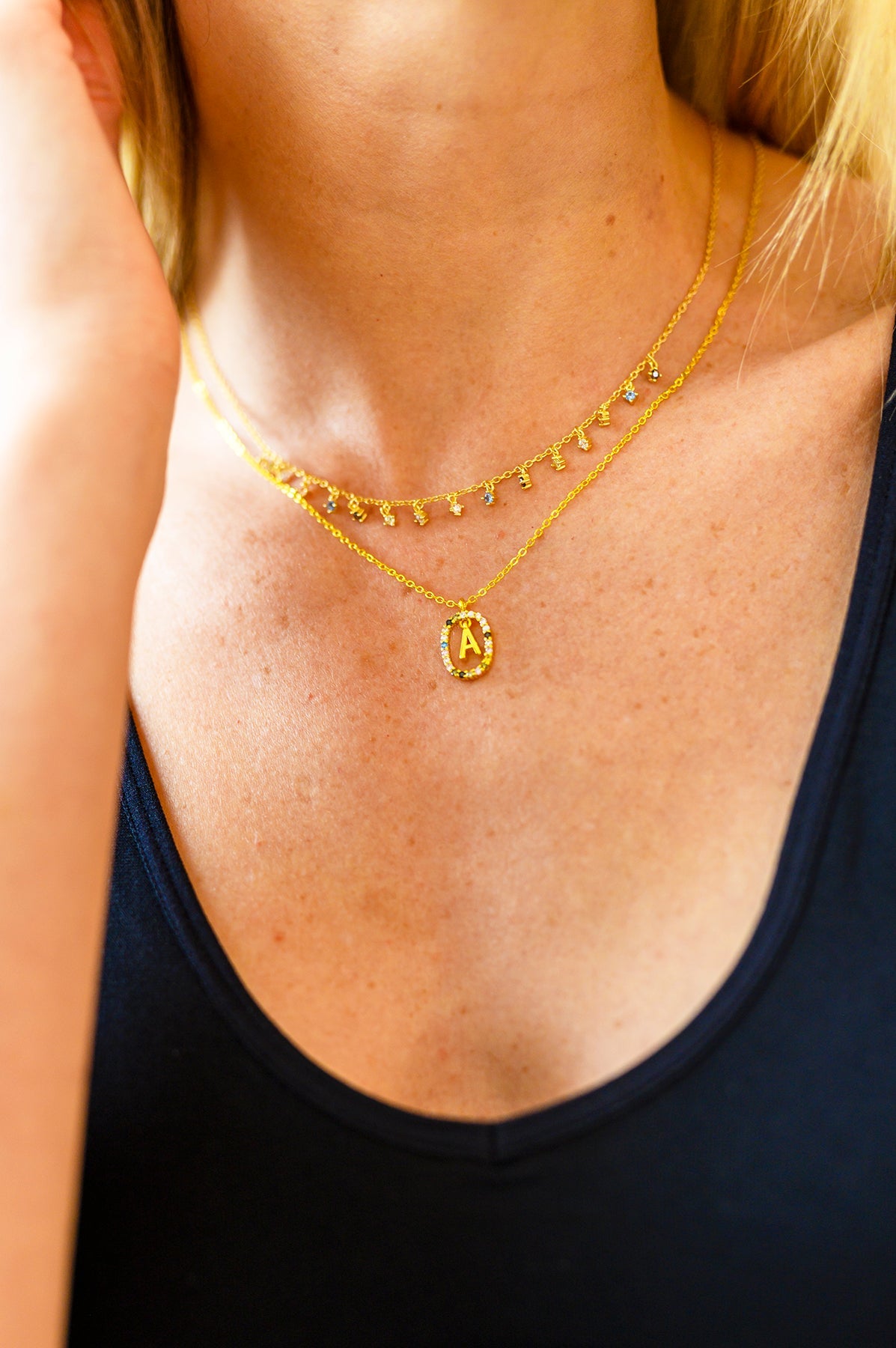 Accessories Mi Amor Gold Dipped Initial Necklace