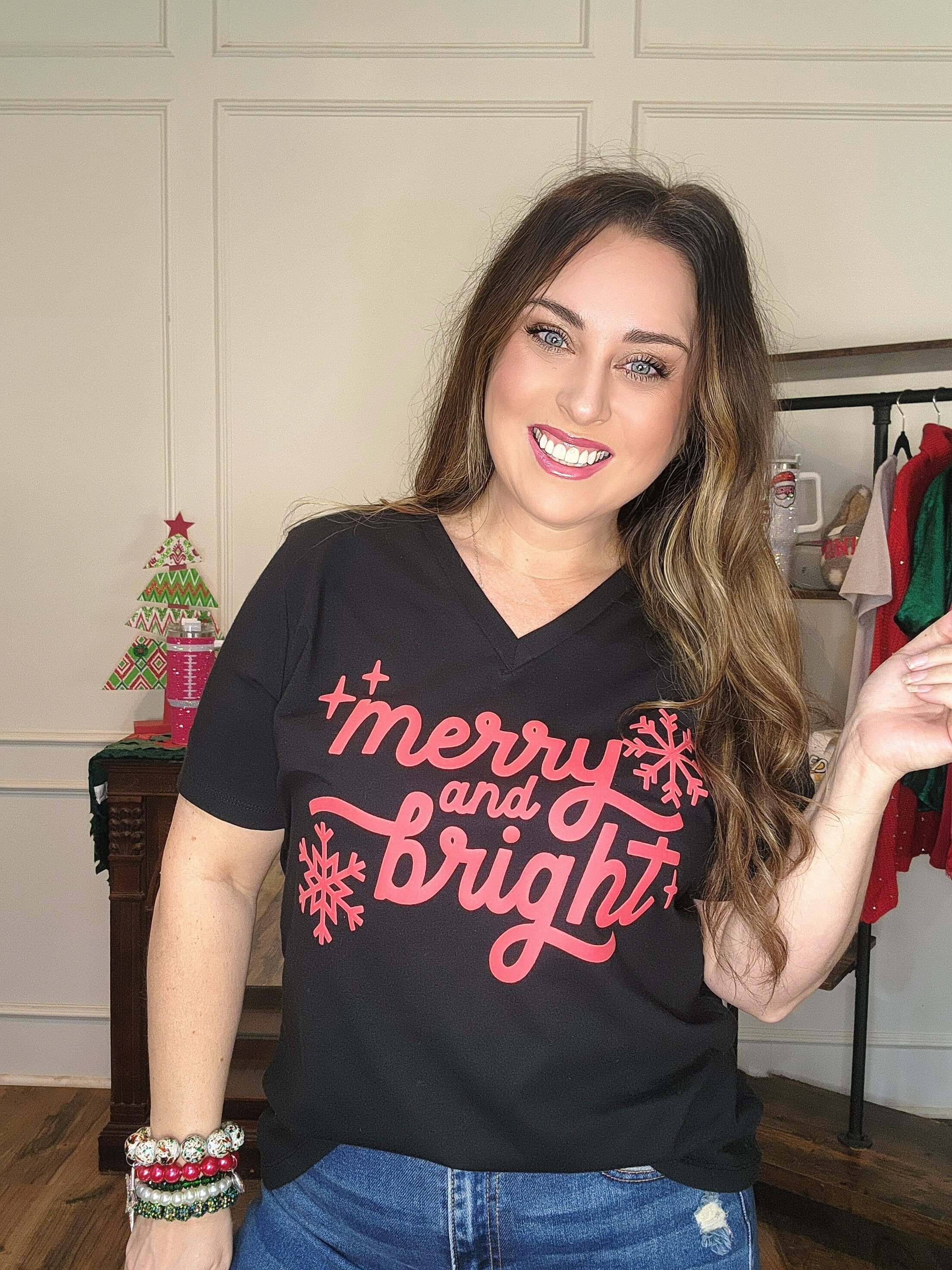 Merry & Bright Puff Tshirt