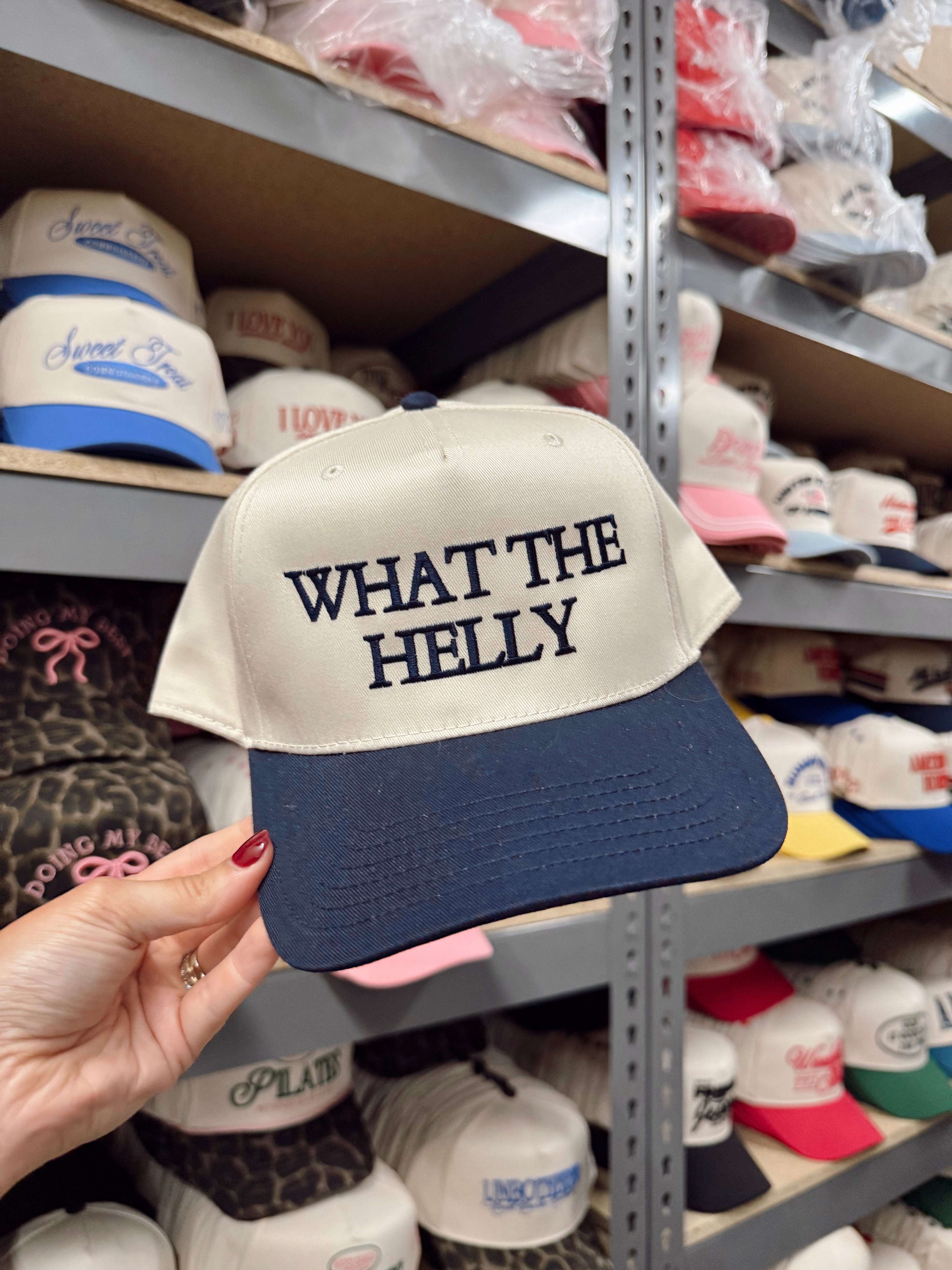 Hat What the Helly - Navy Vintage Trucker Hat
