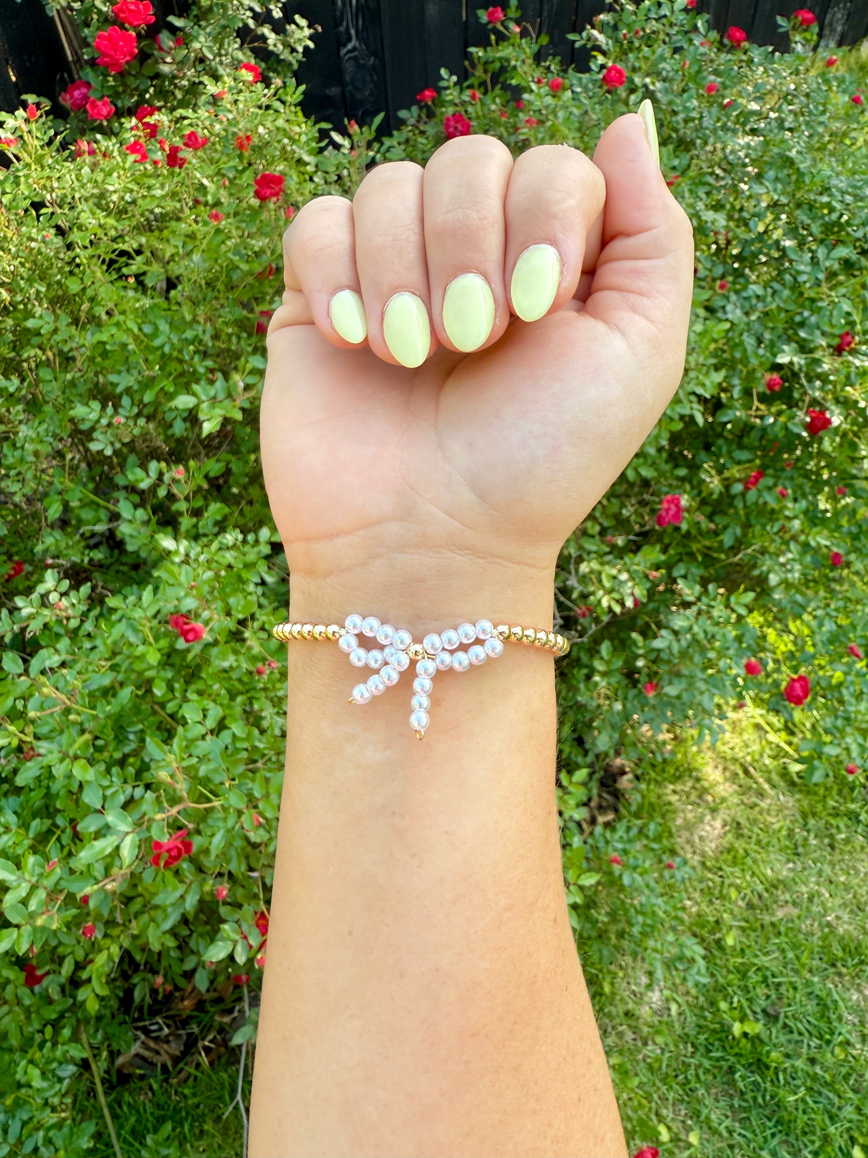 Beaded Bow Bracelets