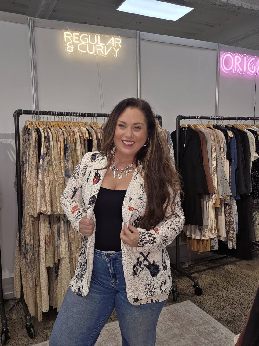 ROCK-N-ROLL LACE AND SEQUIN BLAZER JACKET