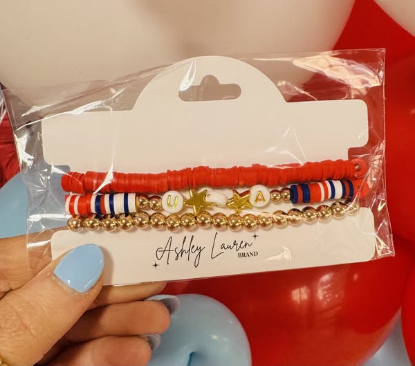 **SALE** Beaded U.S.A Bracelet