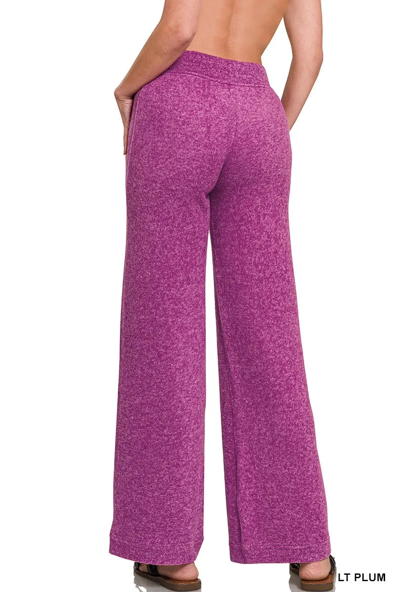Zenana Soft Brushed Hacci Pants