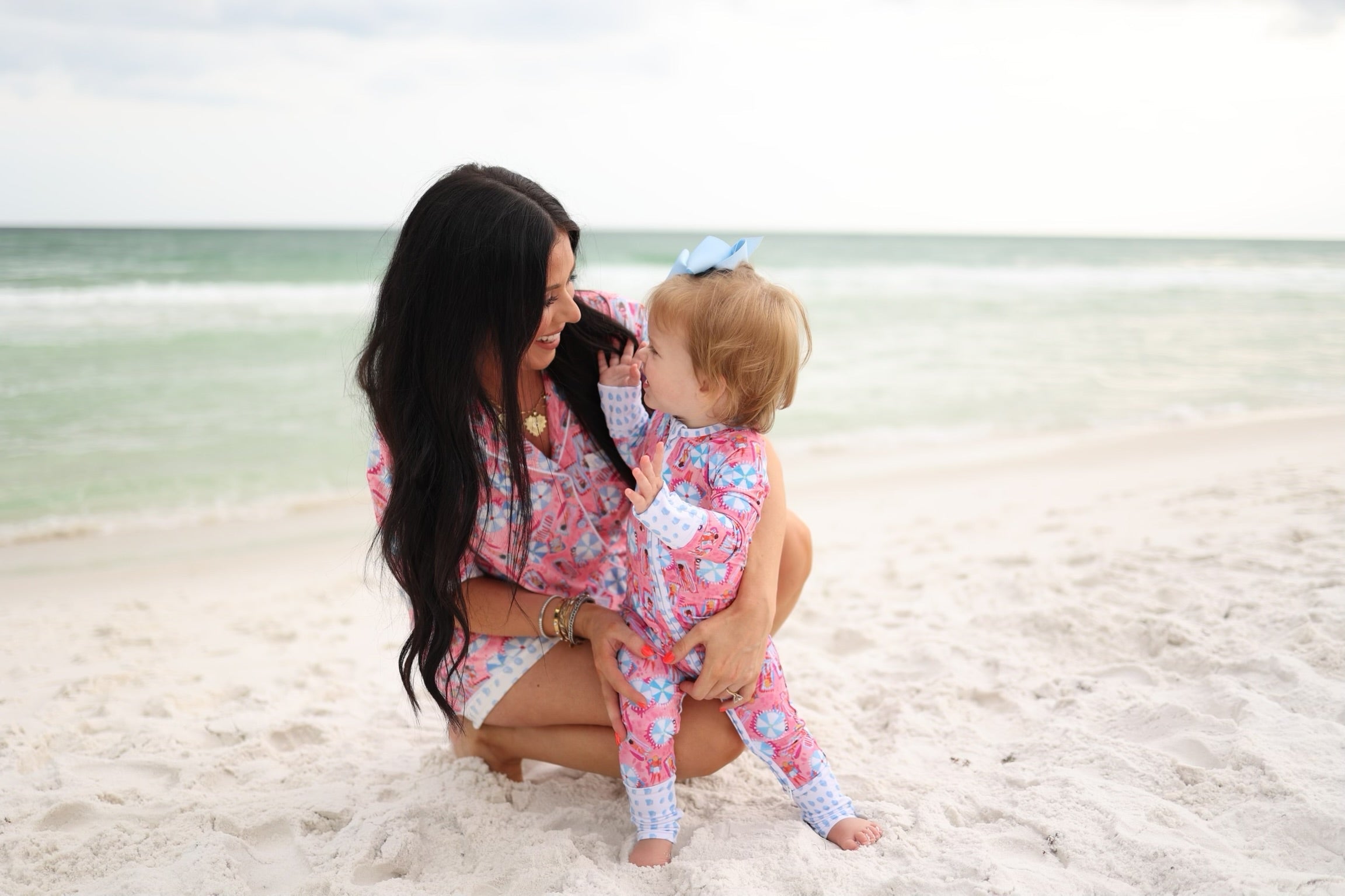 Pajamas Pink Beach - Bamboo Sleeper