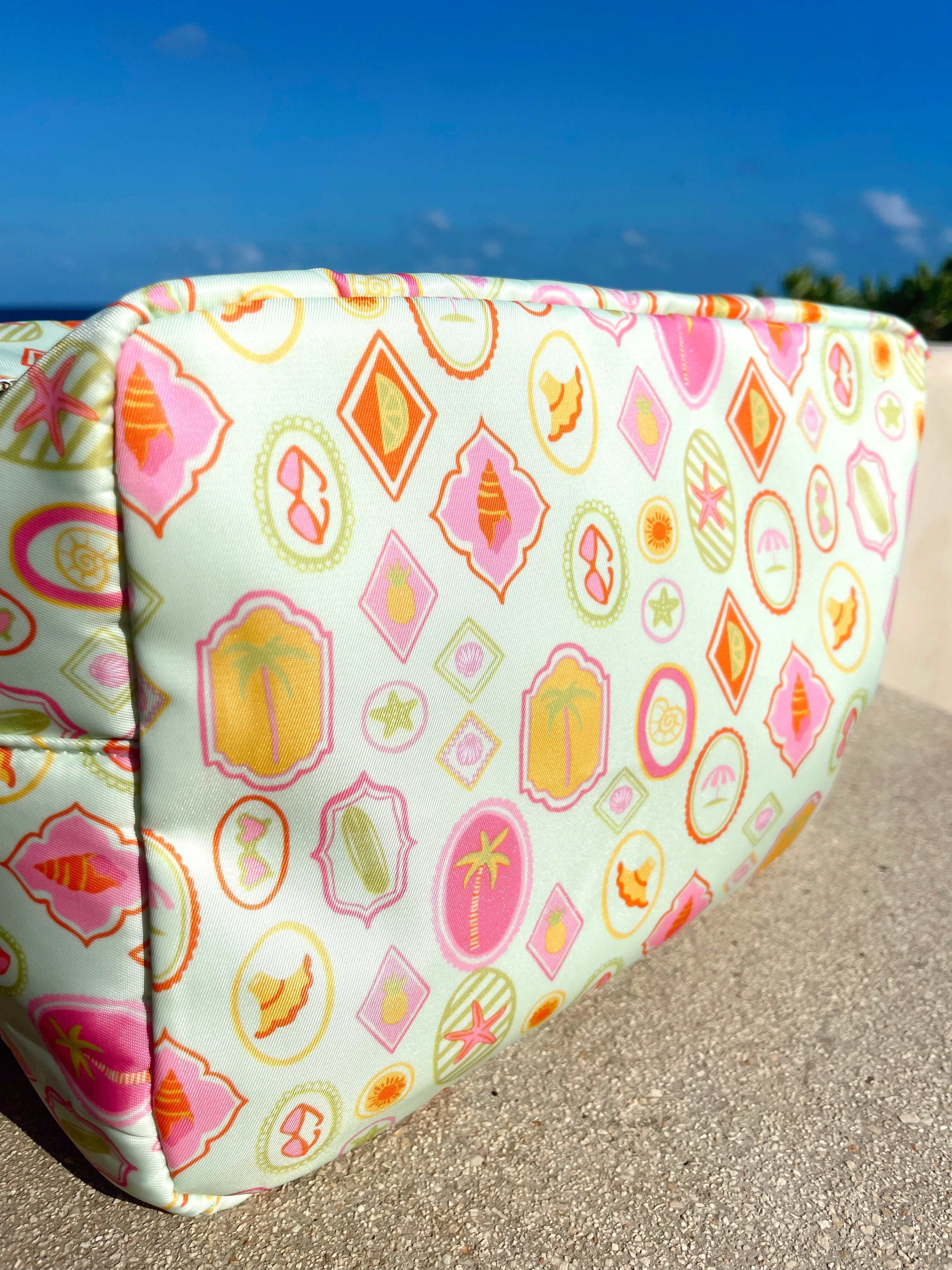 Travel Bag Happy Place - Mint Palms XL