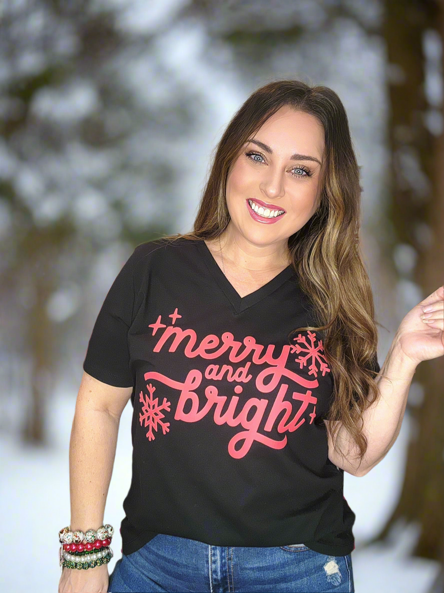 Merry & Bright Puff Tshirt