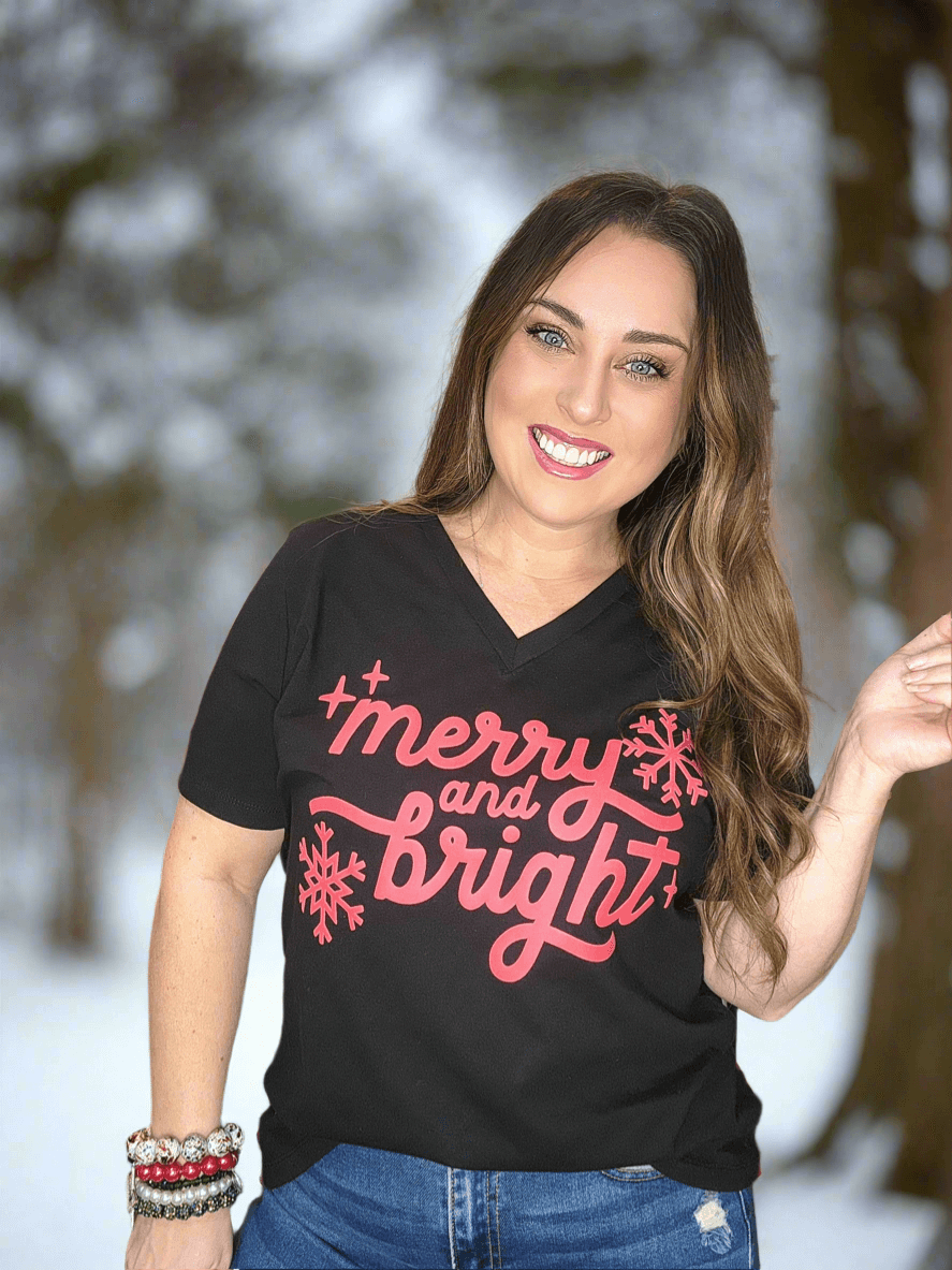 Merry & Bright Puff Tshirt