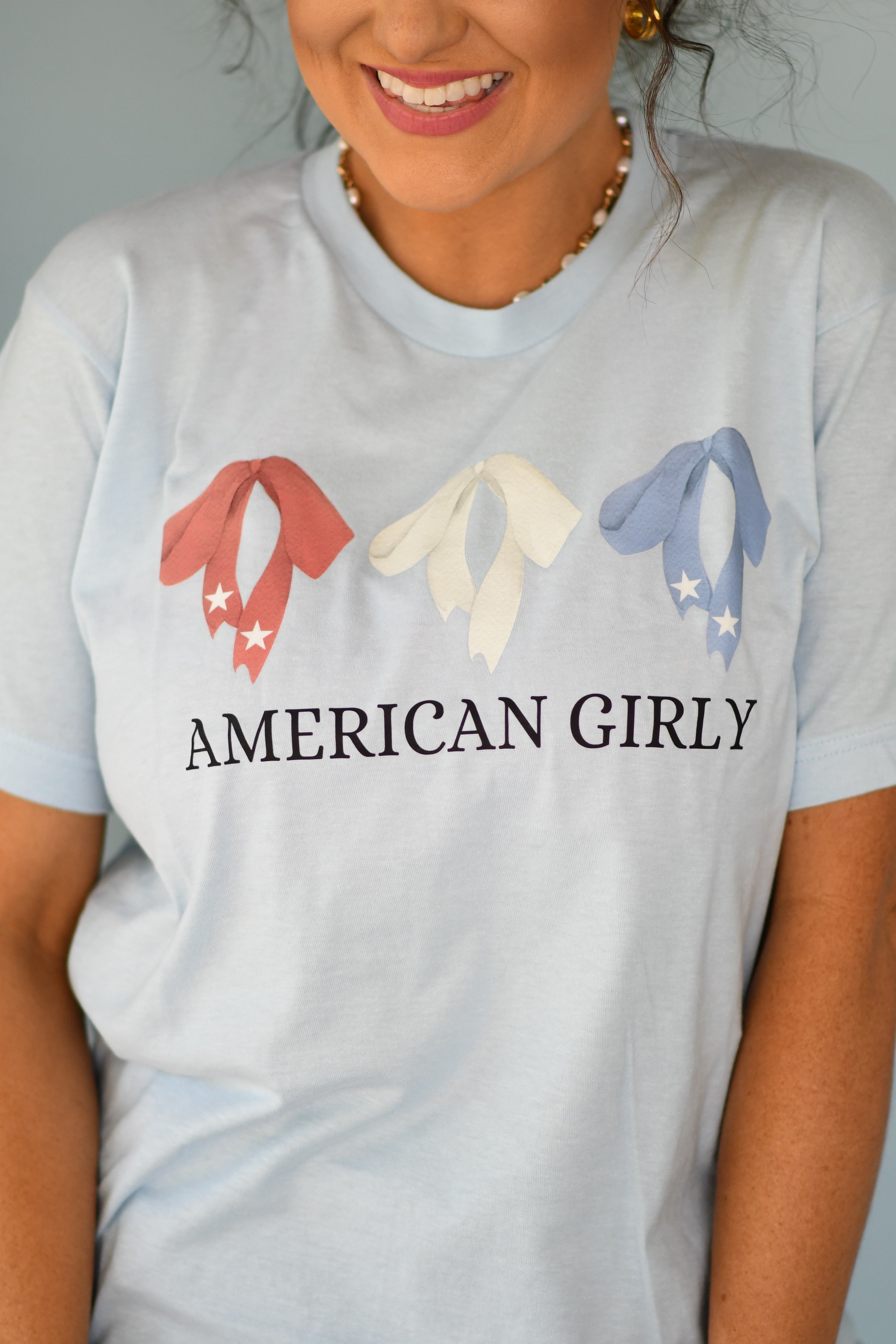 American Girly Bow Tee