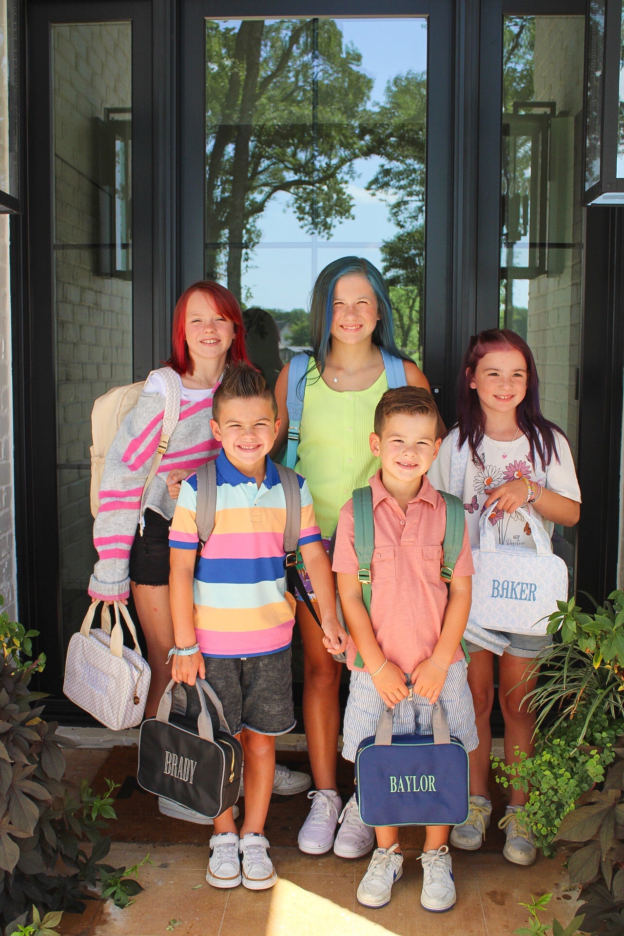 Backpack Black + Grey Colorblock Backpack