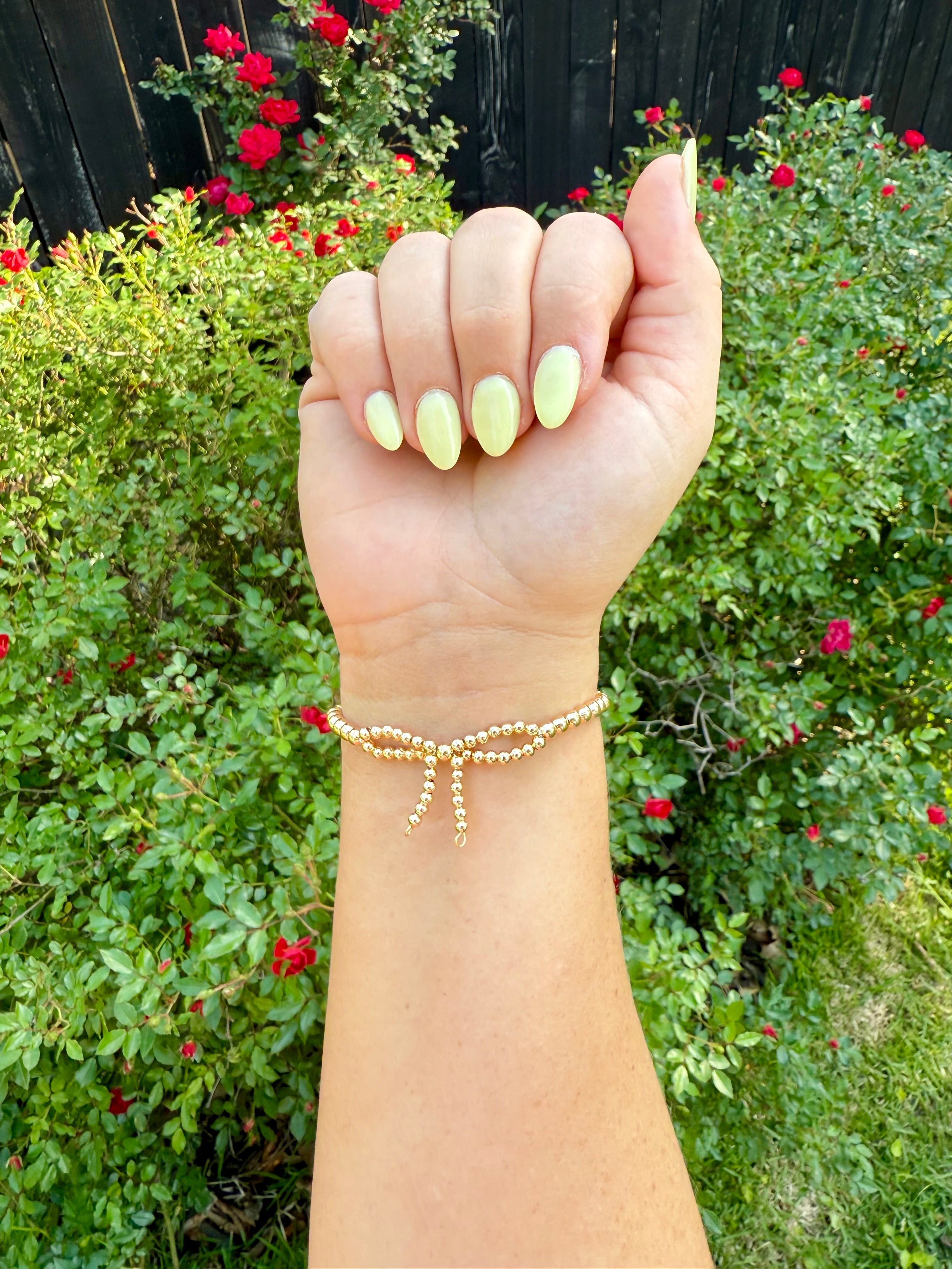 Beaded Bow Bracelets