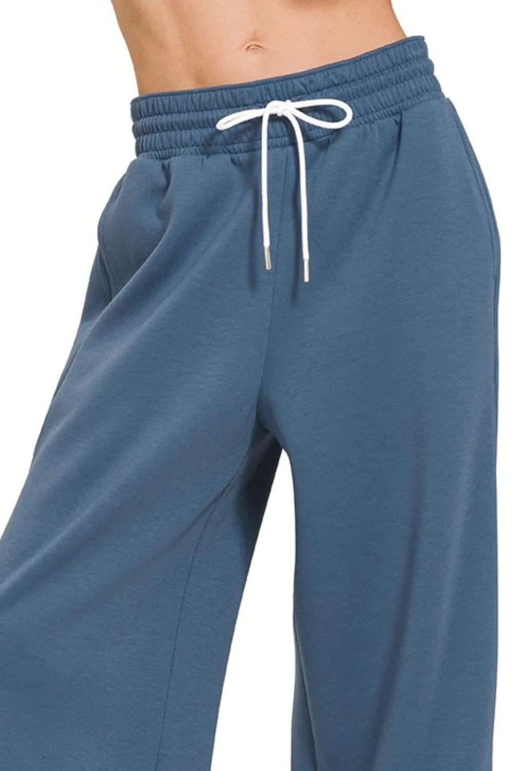 Zenana Scuba Drawstring Pants