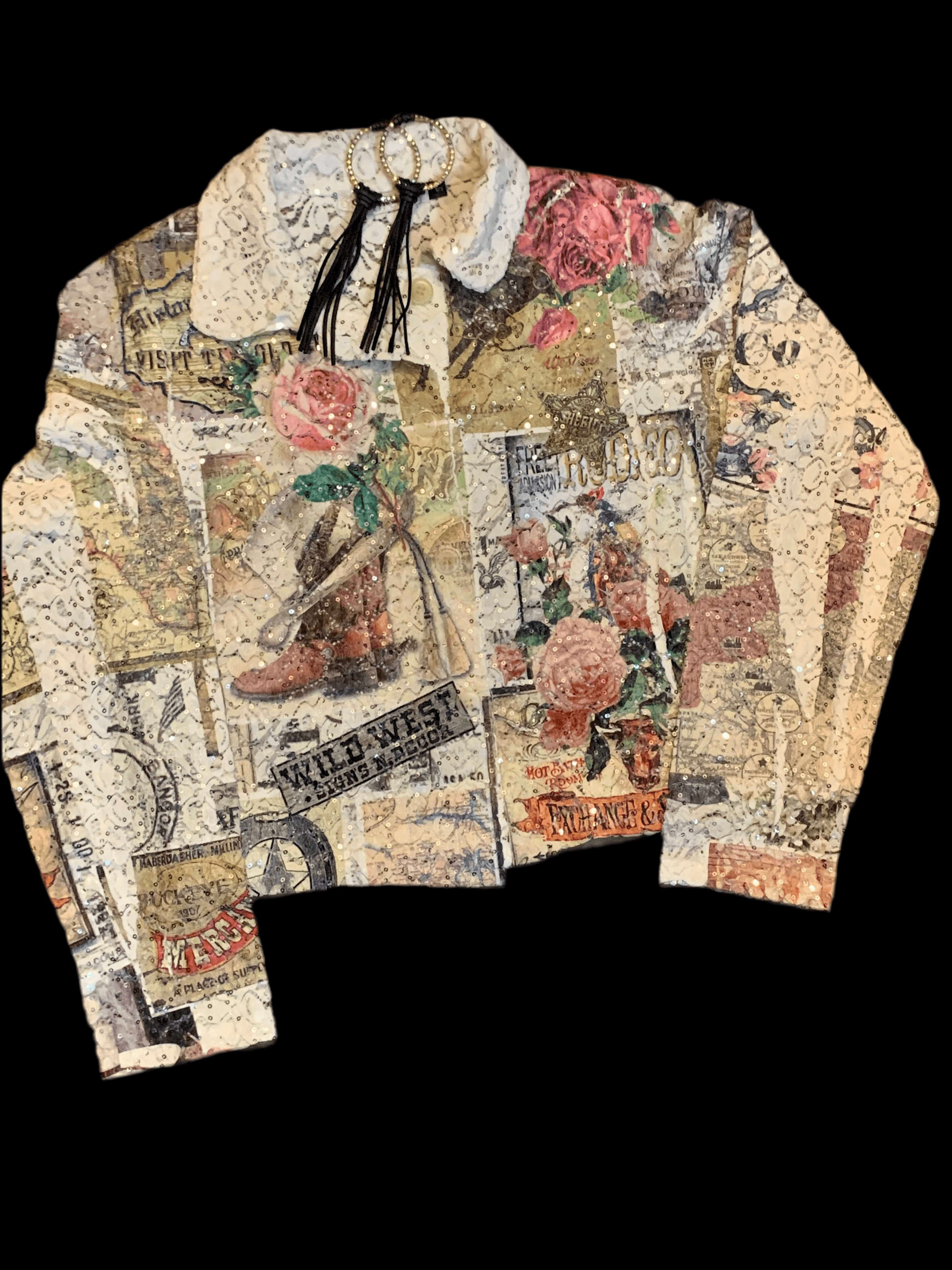 Lace Rodeo Jacket with Bling