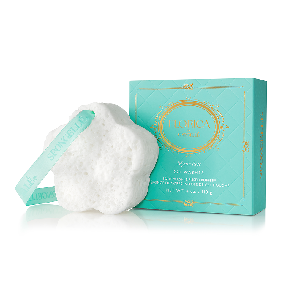 Body Wash Infused Buffer Mystic Rose Body Buffer | Florica