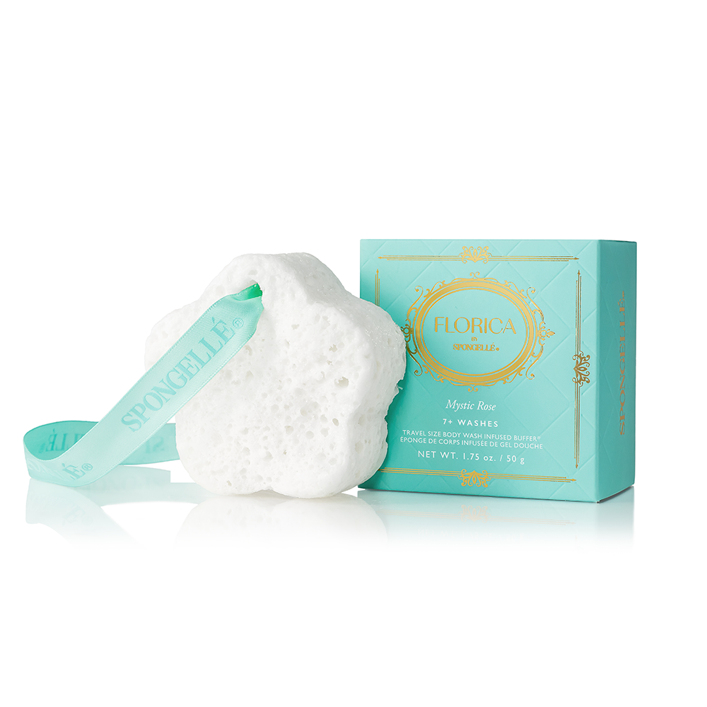 Body Wash Infused Buffer Mystic Rose Spongette | Florica