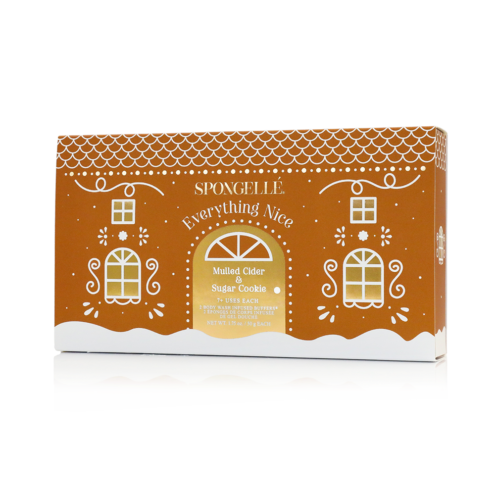 Body Wash Infused Buffer Everything Nice | Holiday Gingerbread Gift Set