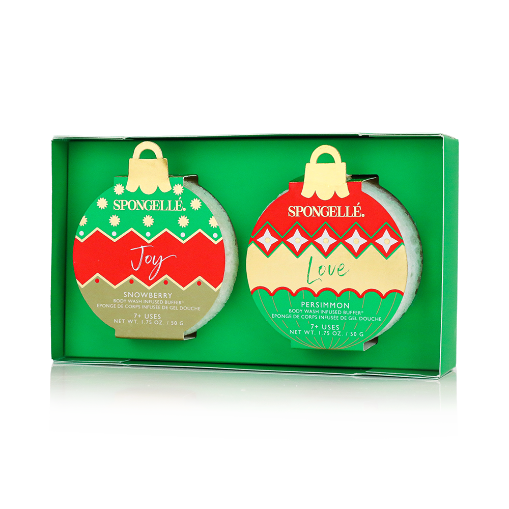Body Wash Infused Buffer Deck the Halls | Holiday Ornament Gift Set