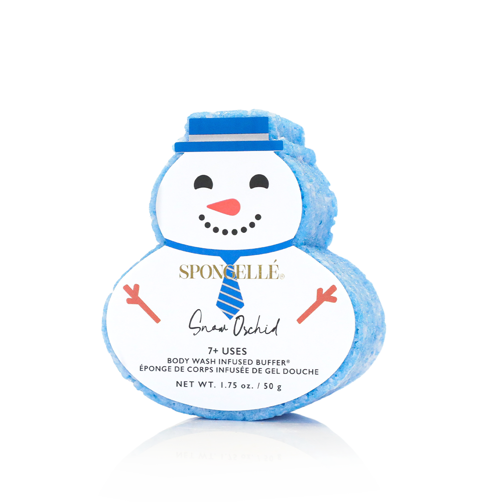 Body Wash Infused Buffer Winter Wonderland | Holiday Snowman Gift Set