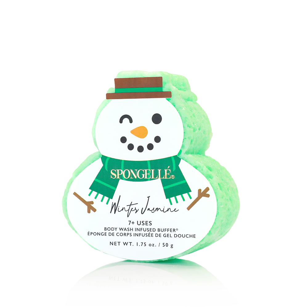 Body Wash Infused Buffer Let It Snow | Holiday Snowman Gift Set