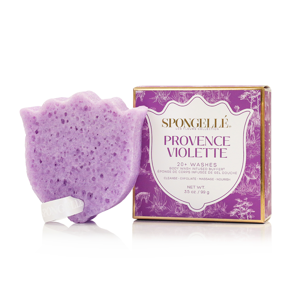 Body Wash Infused Buffer Provence Violette | Les Fleurs Body Buffer