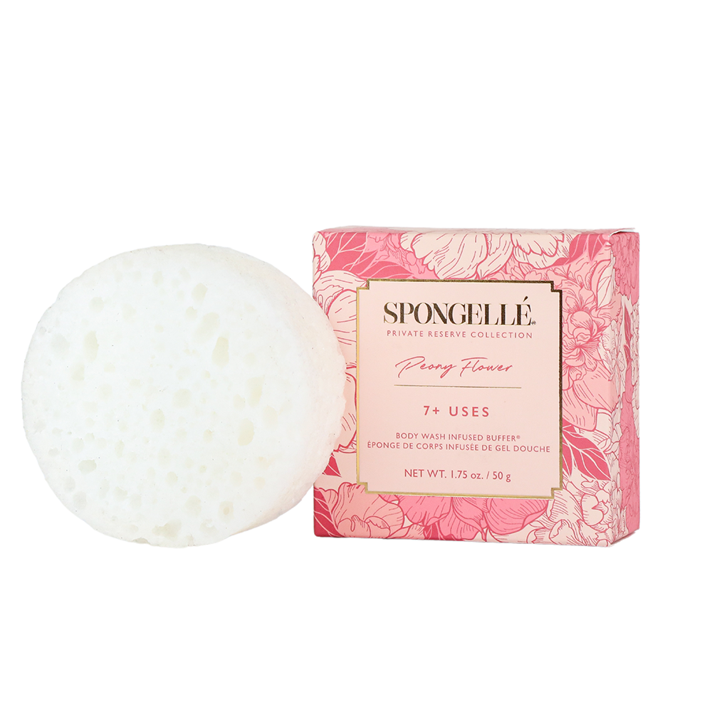Body Wash Infused Buffer Peony Flower | Spongette