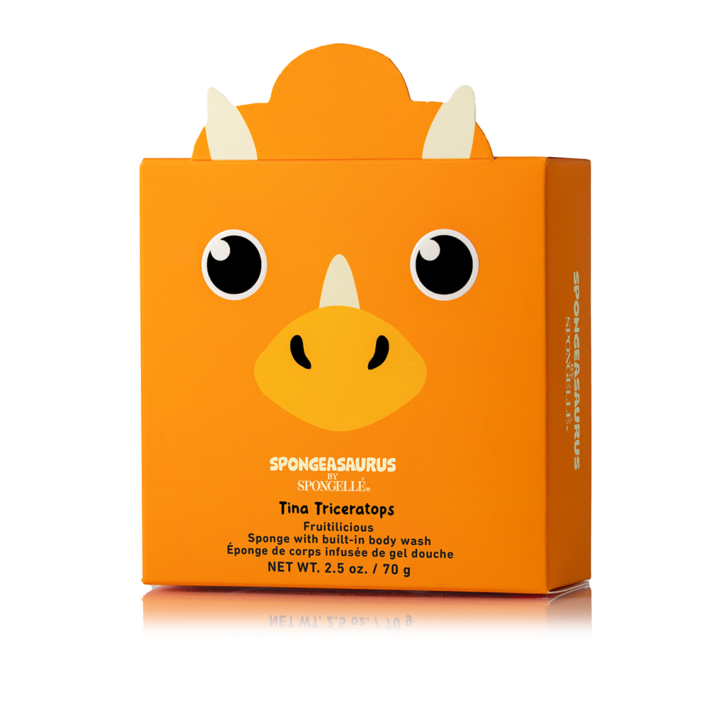 Body Wash Infused Buffer Tina Triceratops | Spongeasaurus Dinosaur Buffer