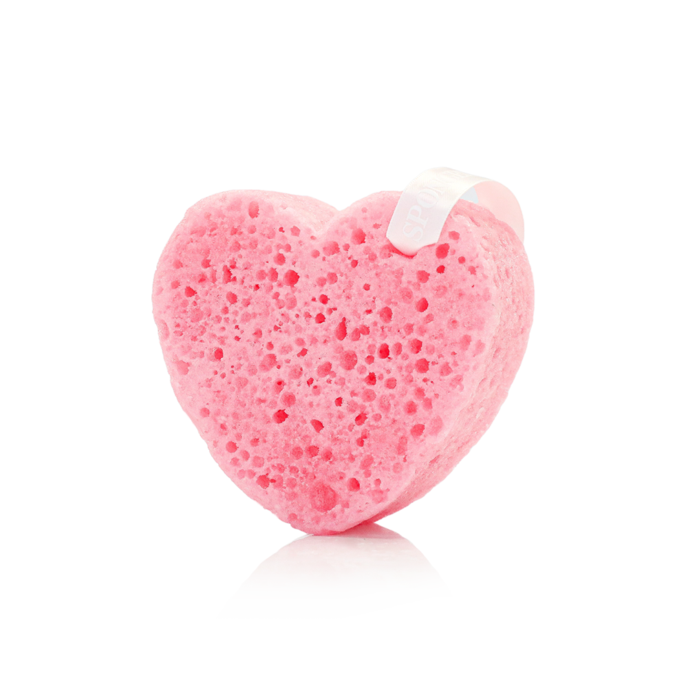 Body Wash Infused Buffer Pink Camellia | Heart Buffer