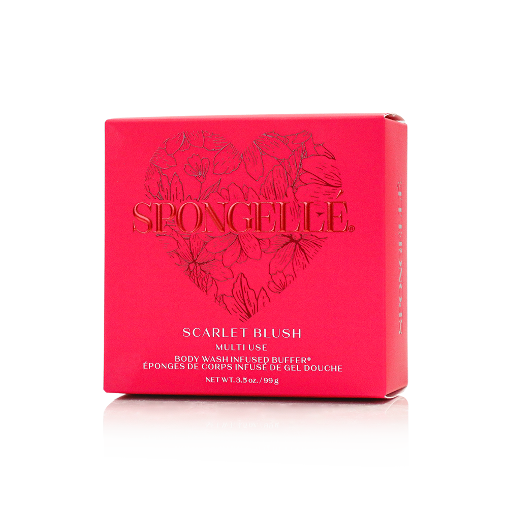 Body Wash Infused Buffer Scarlet Blush | Heart Buffer