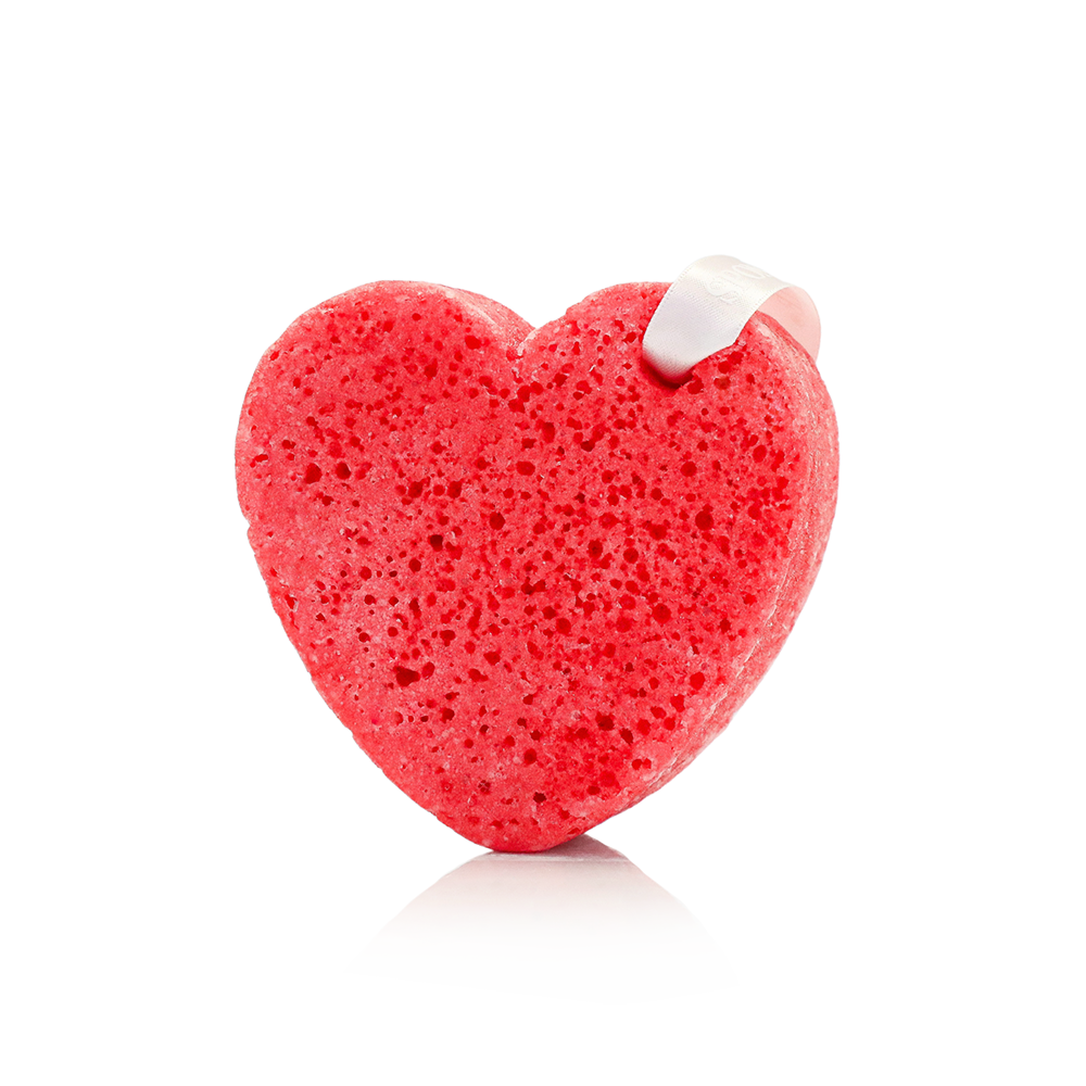 Body Wash Infused Buffer Scarlet Blush | Heart Buffer