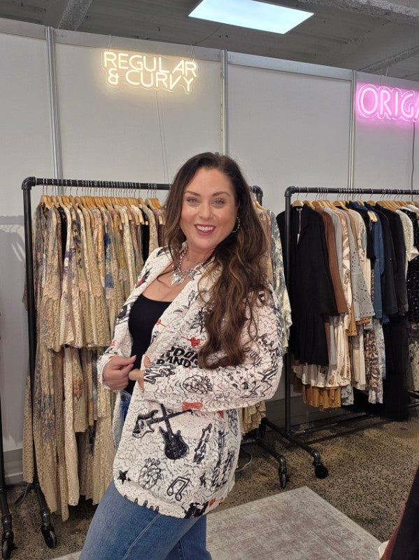 ROCK-N-ROLL LACE AND SEQUIN BLAZER JACKET