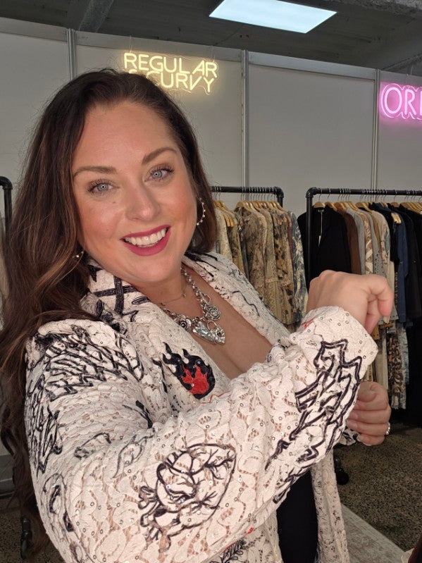 ROCK-N-ROLL LACE AND SEQUIN BLAZER JACKET