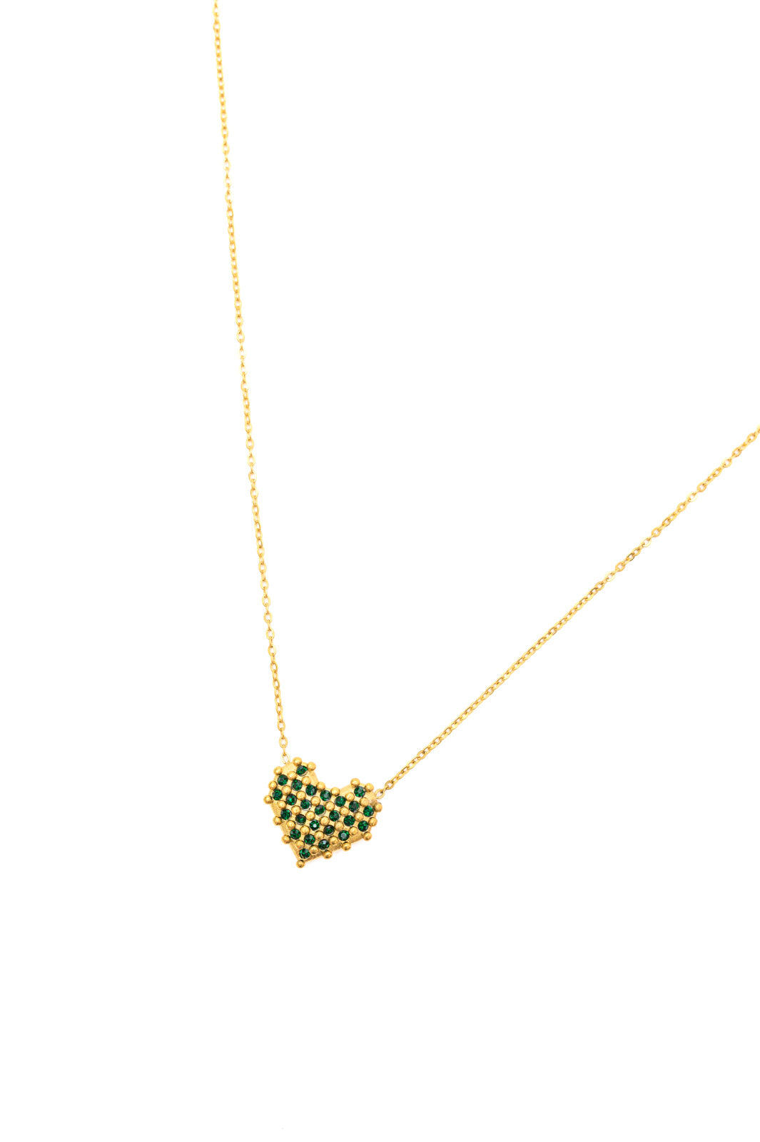 Accessories Checkered Heart Necklace