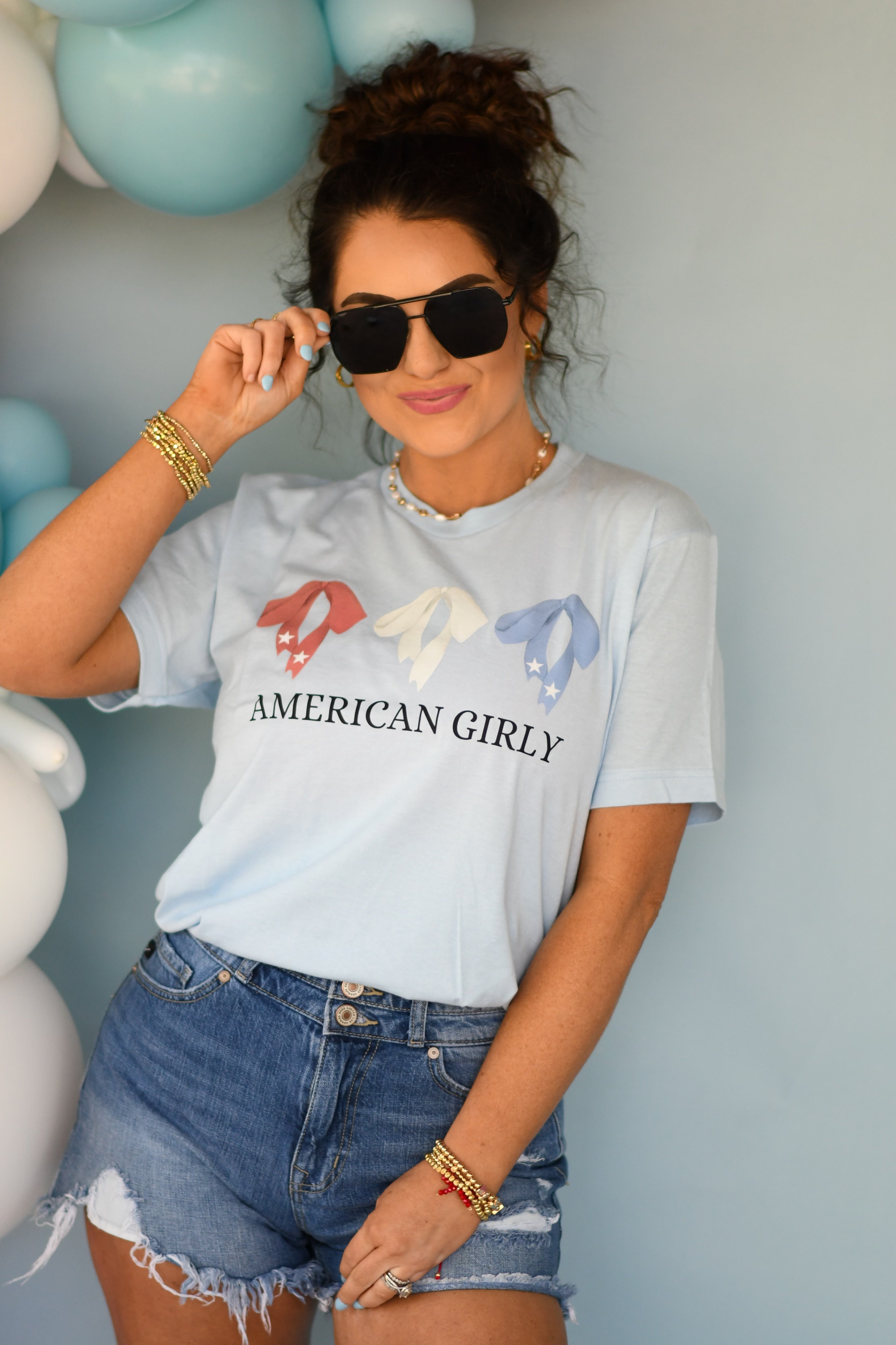 American Girly Bow Tee