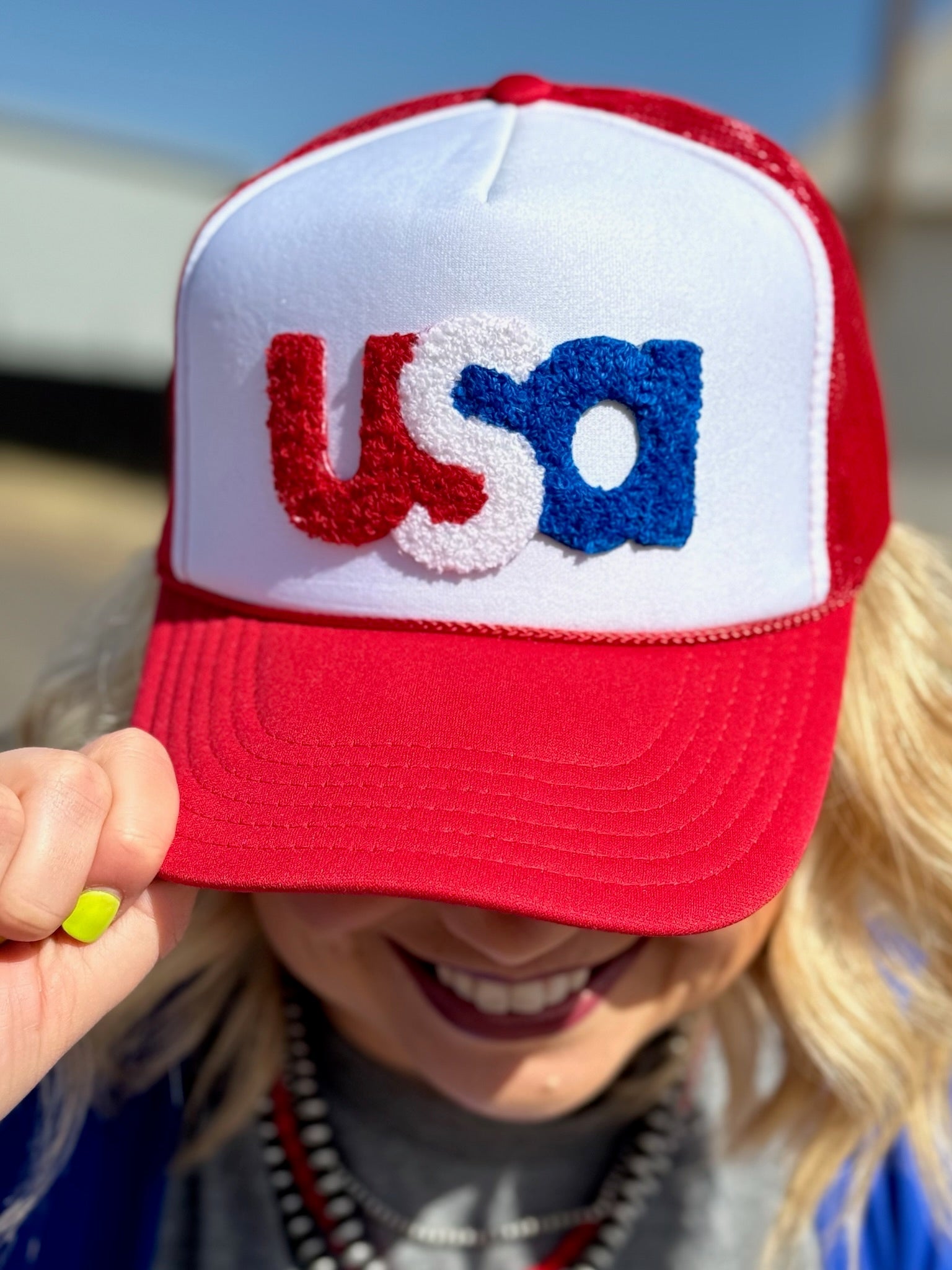 Hats USA Chenille Foam Trucker Cap