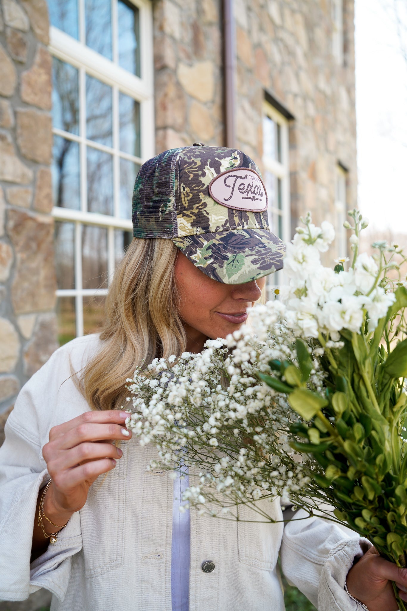 Hat Take me to Texas - Camo Vintage Trucker Hat