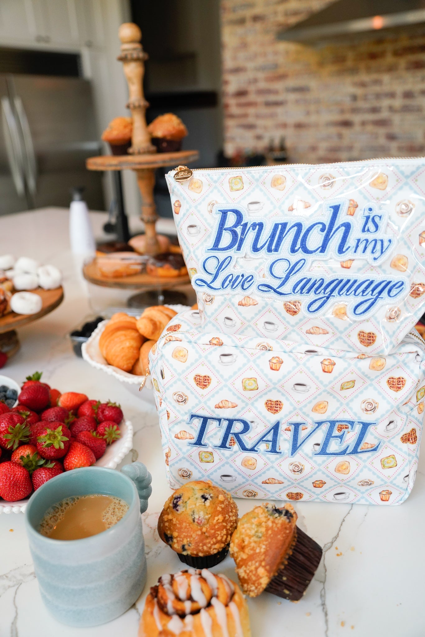 Travel Bag Travel XL - Blue Breakfast