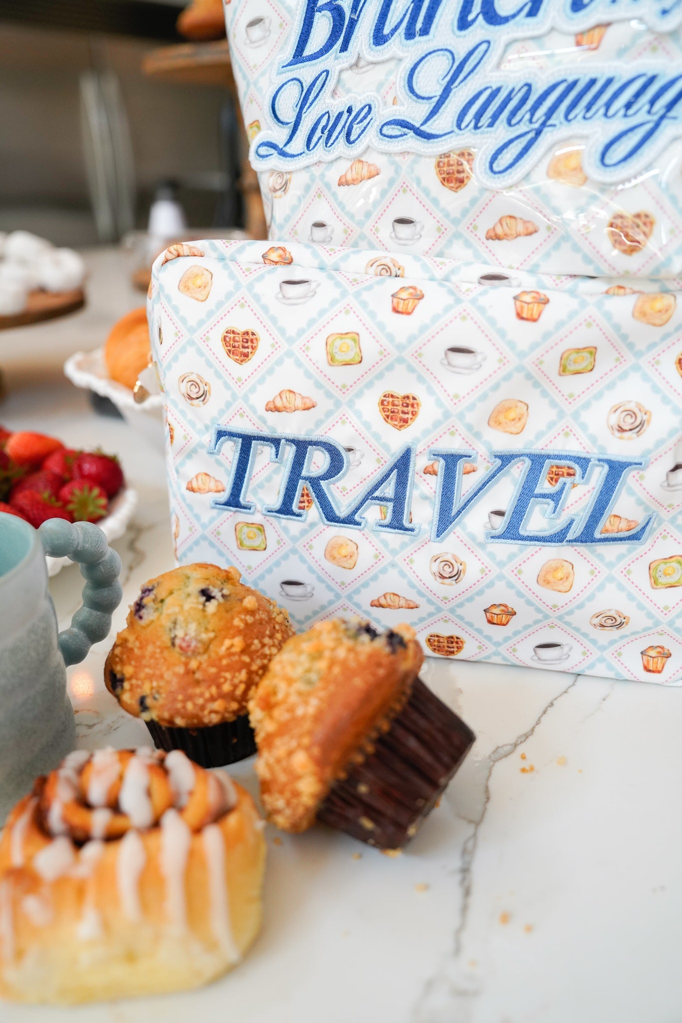Travel Bag Travel XL - Blue Breakfast