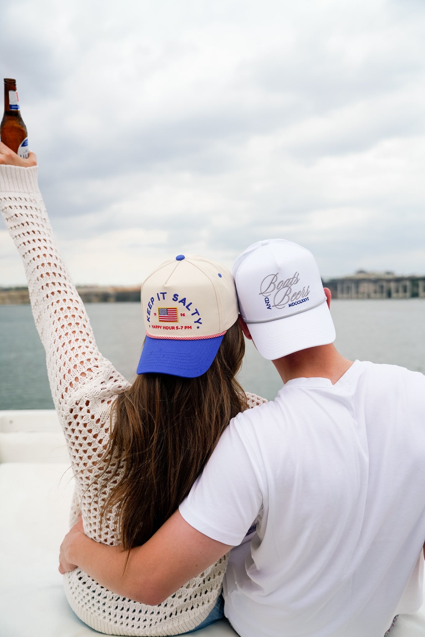 Hat Keep it Salty - Royal Blue Vintage Trucker Hat