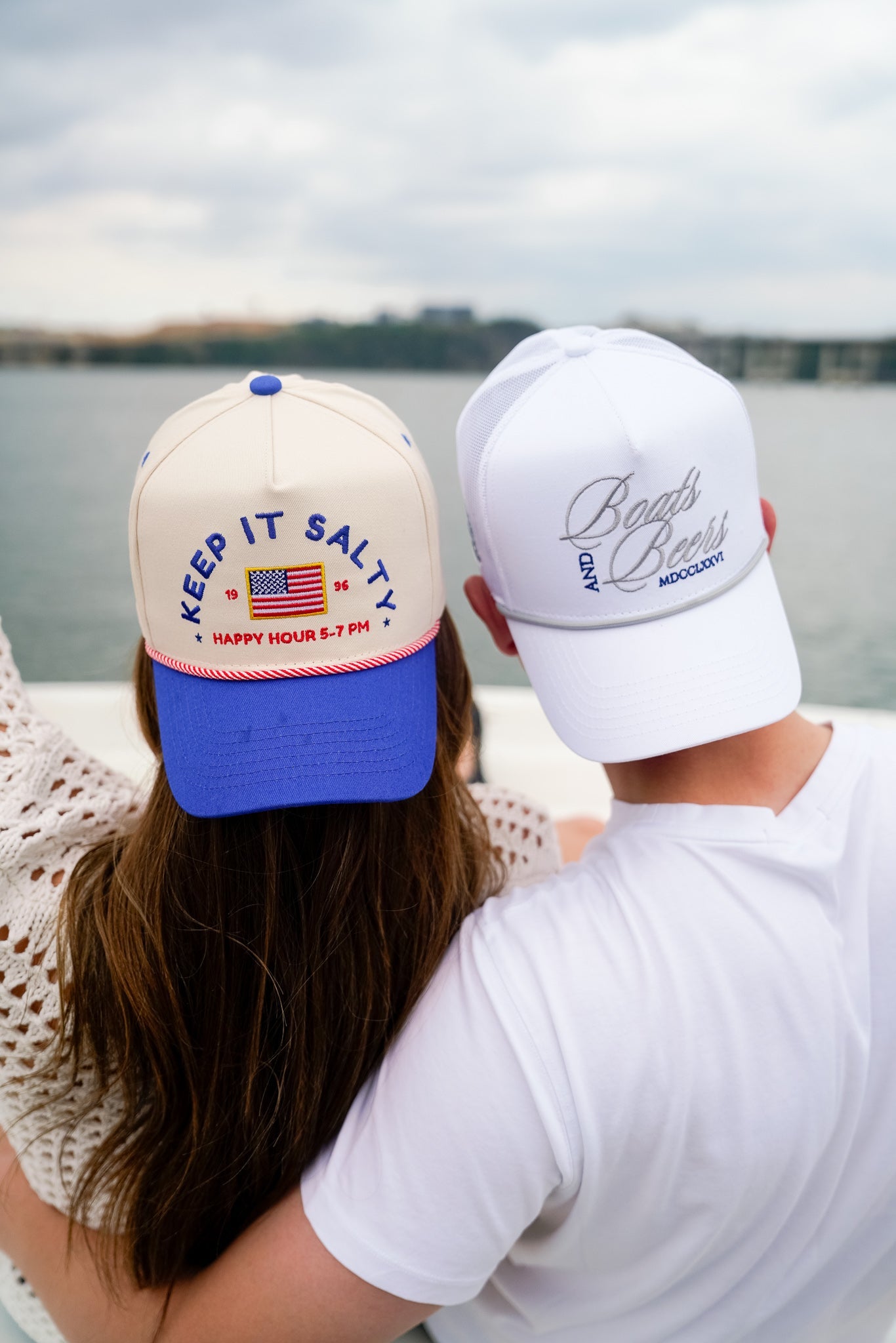Hat Keep it Salty - Royal Blue Vintage Trucker Hat