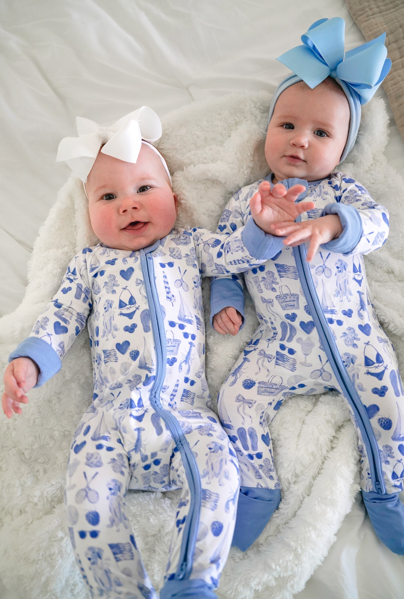 Pajamas Blue Americana - Bamboo Sleeper