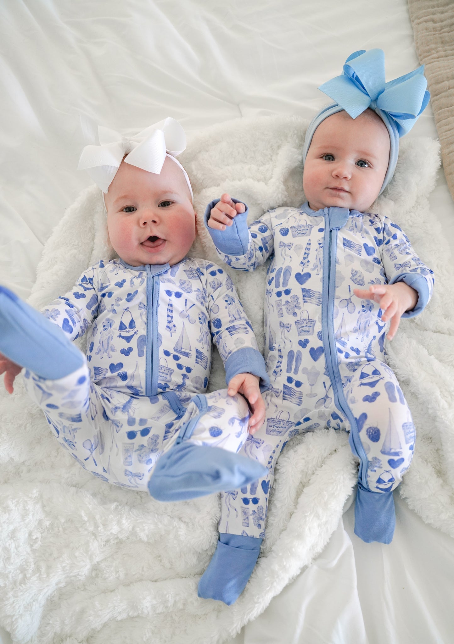 Pajamas Blue Americana - Bamboo Sleeper