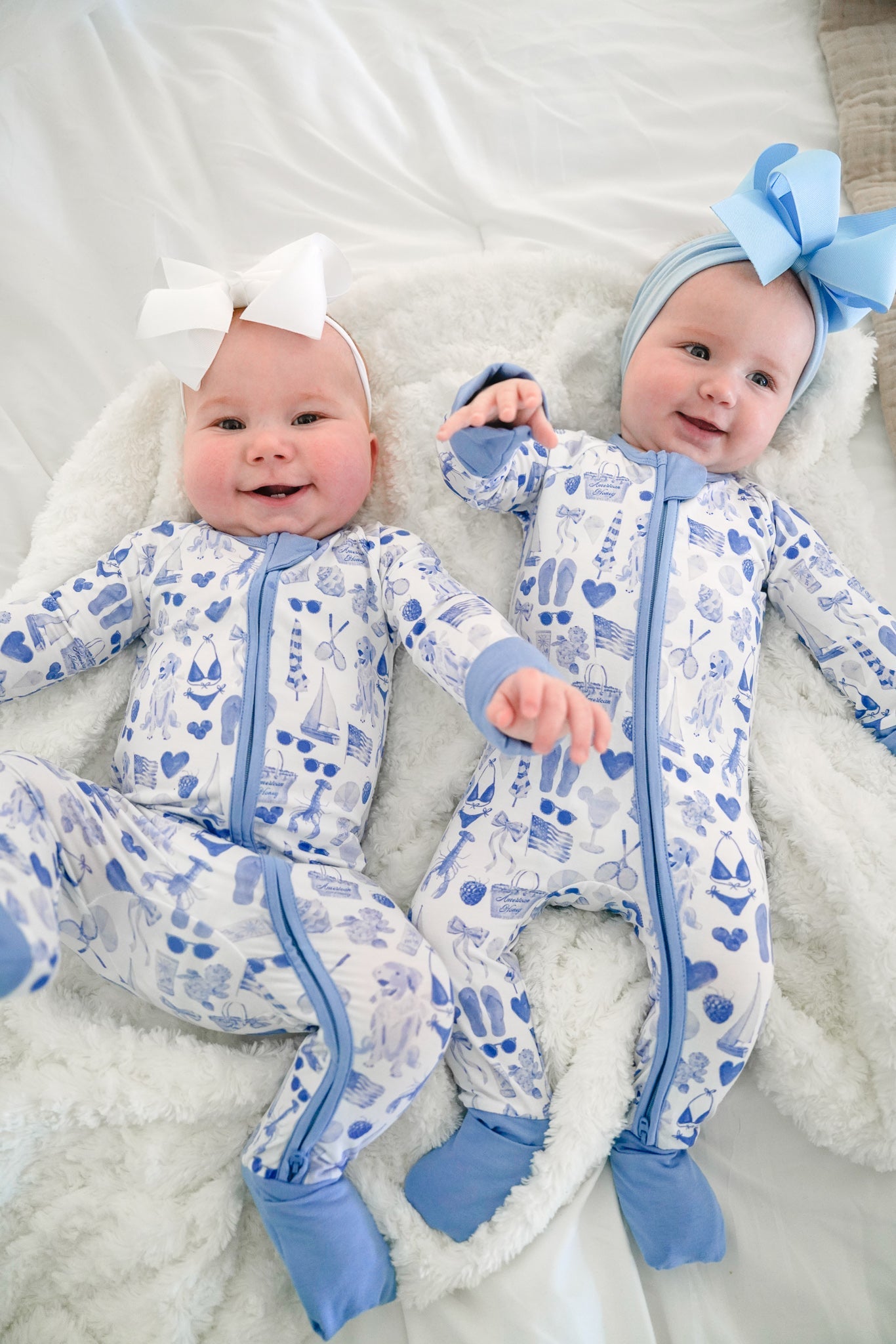 Pajamas Blue Americana - Bamboo Sleeper