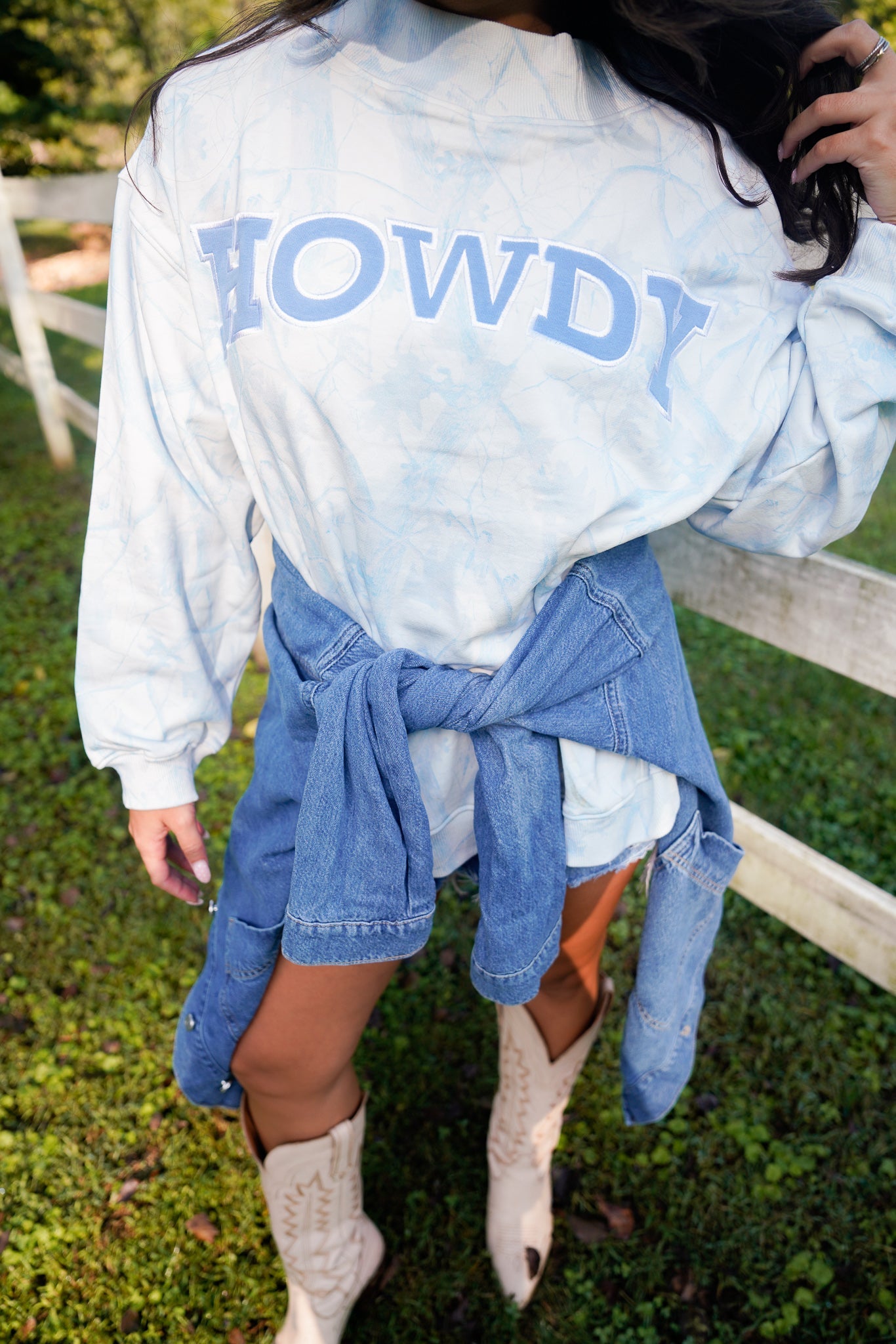 Sweatshirt Howdy - Camo Vintage Crew-Neck Sweatshirt