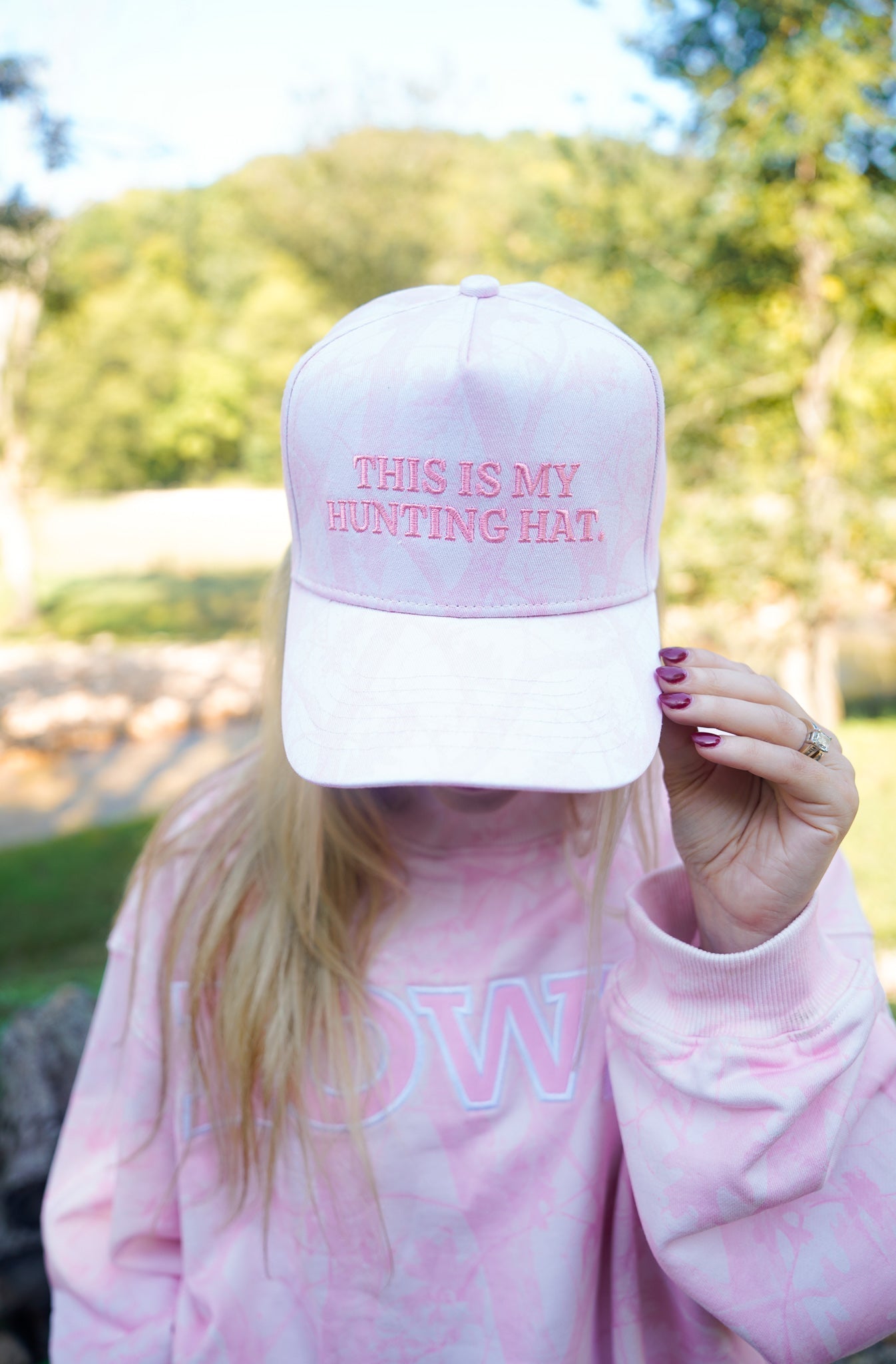 Hat This is my Hunting Hat. - Camo Trucker Hat