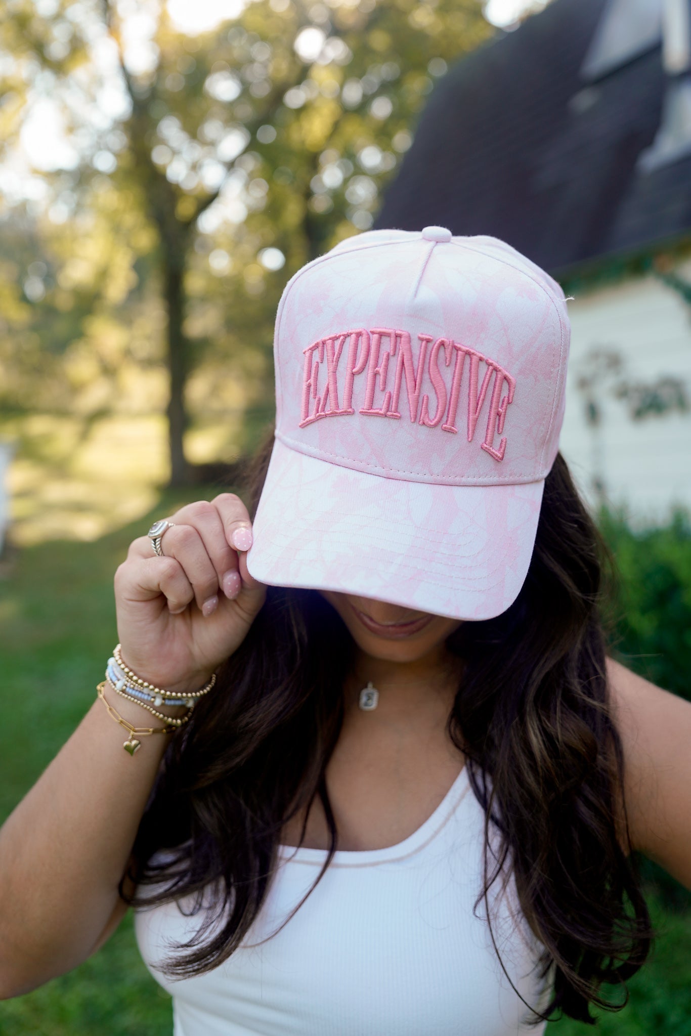 Hat Expensive - Pink Camo Trucker Hat